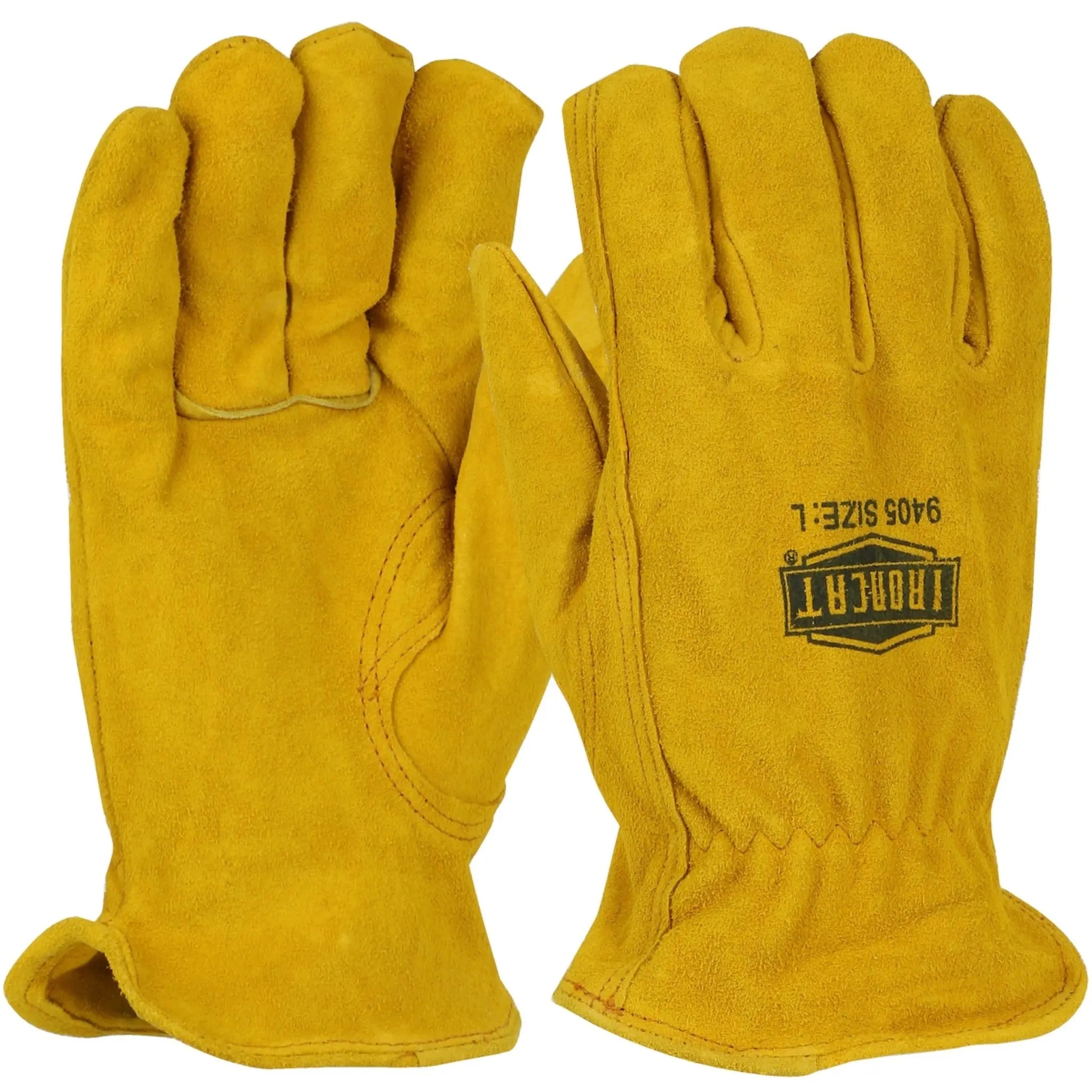 PIP Ironcat 9405 Premium Grade Split Cowhide Leather Drivers Glove-Main_Image