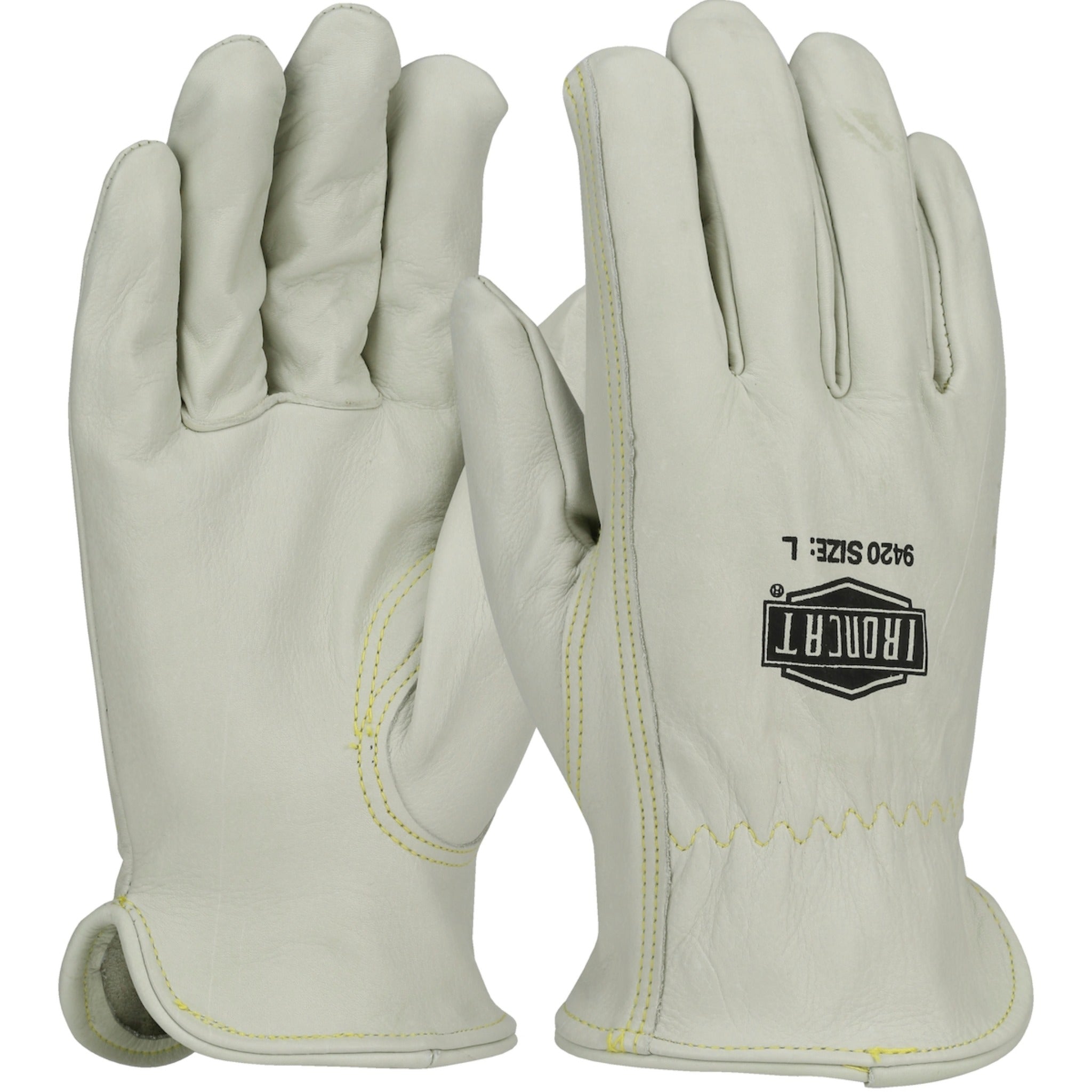 PIP Ironcat 9420 Premium Grade Top Grain Cowhide Leather Drivers Glove-Main_Image