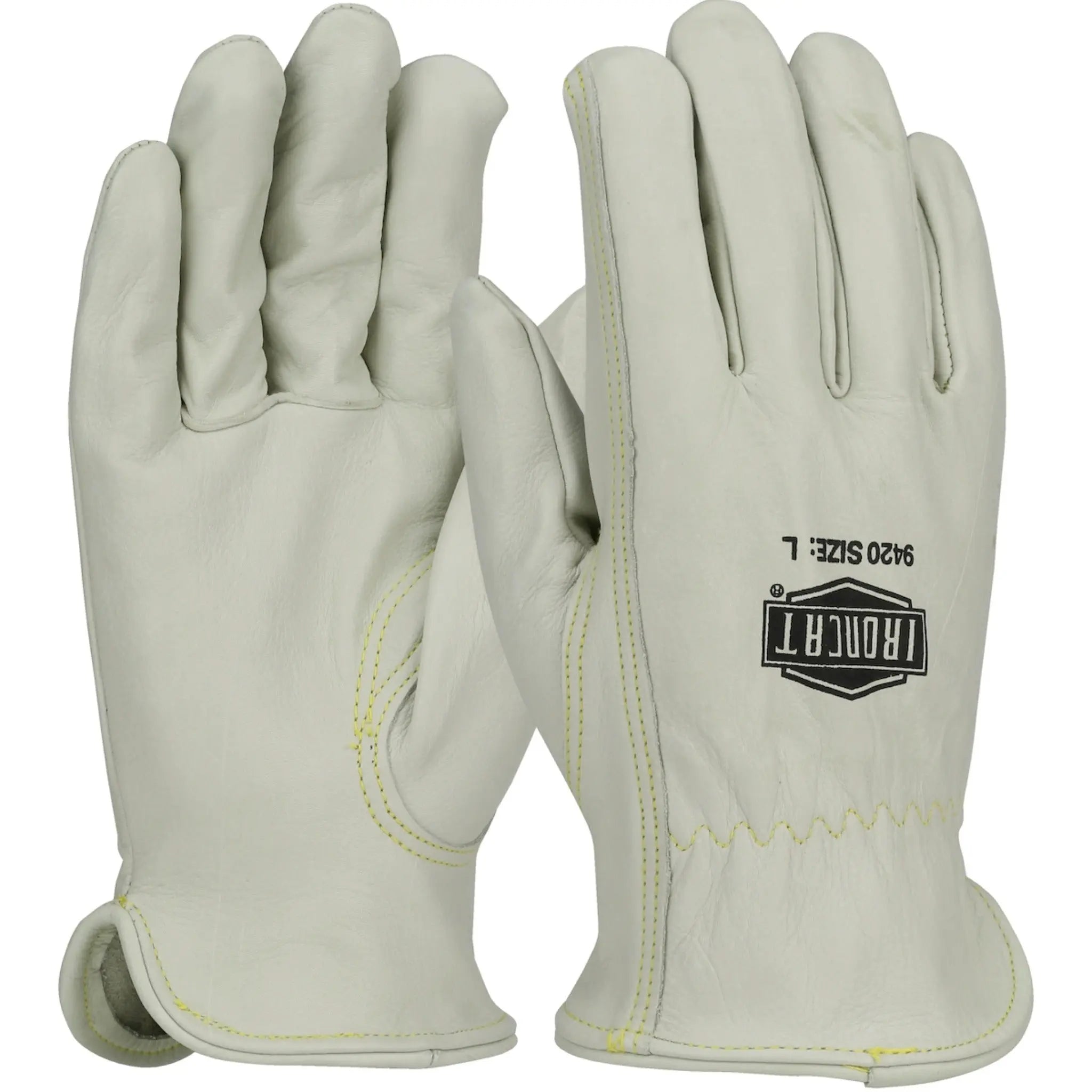 PIP Ironcat 9420 Premium Grade Top Grain Cowhide Leather Drivers Glove-Main_Image