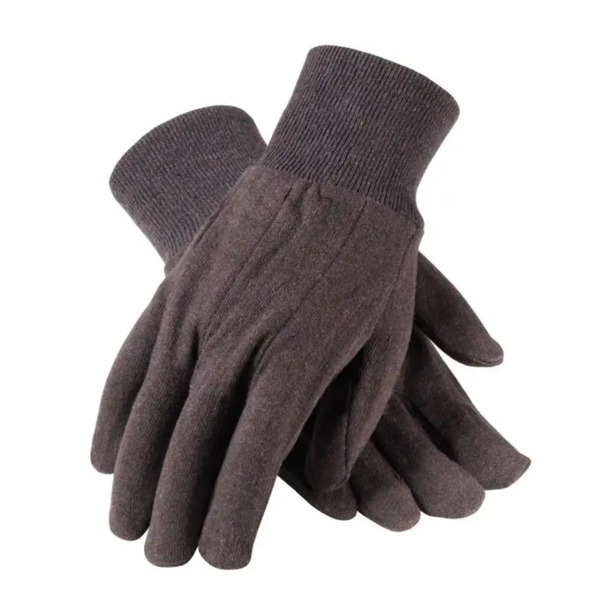 PIP 95-808C Regular Weight Polyester/Cotton Jersey Glove, Brown, Ladies, 1 DozenÂ