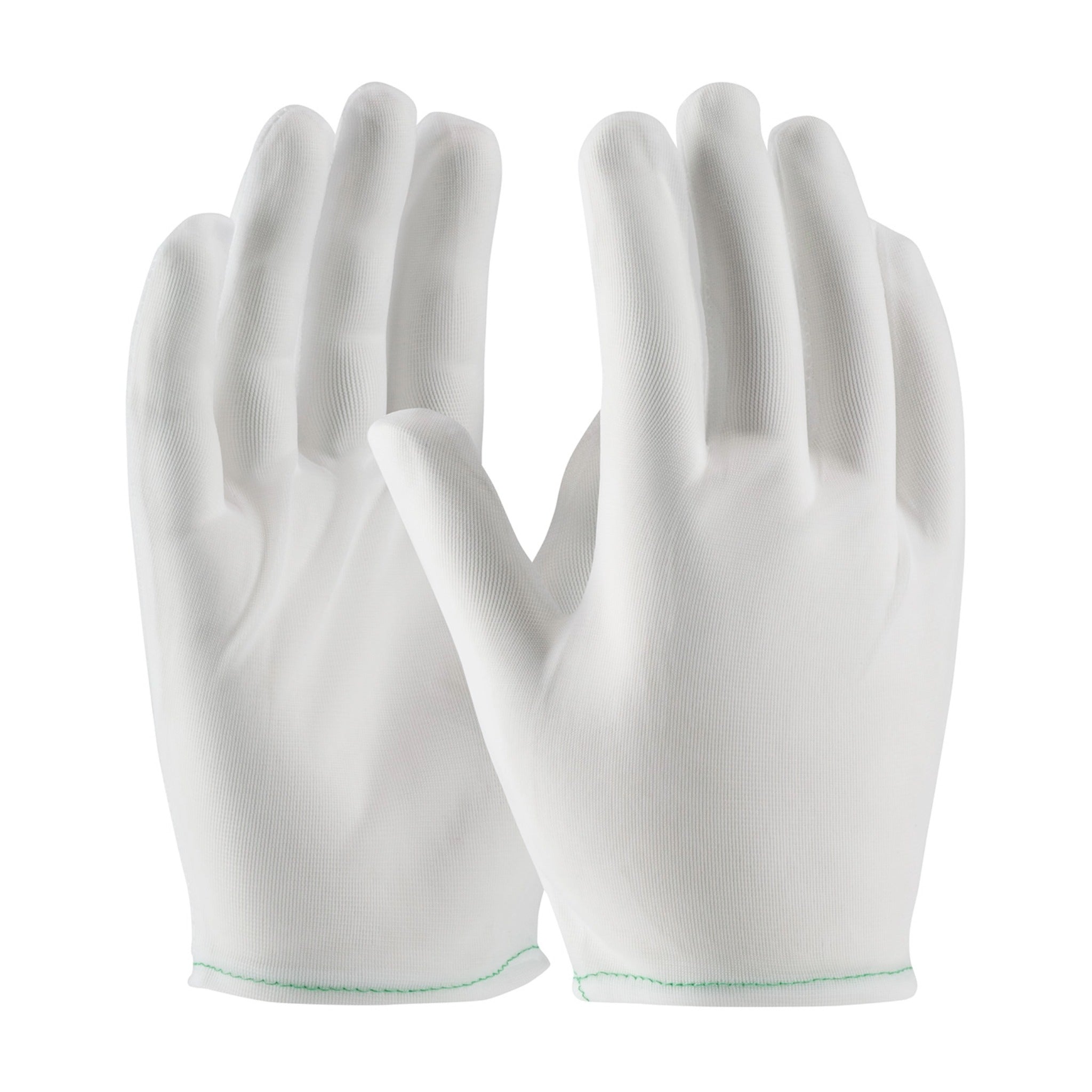PIP CleanTeam 98-740 40 Denier Tricot Mens Inspection Glove with Rolled Hem Cuff-Main_Image