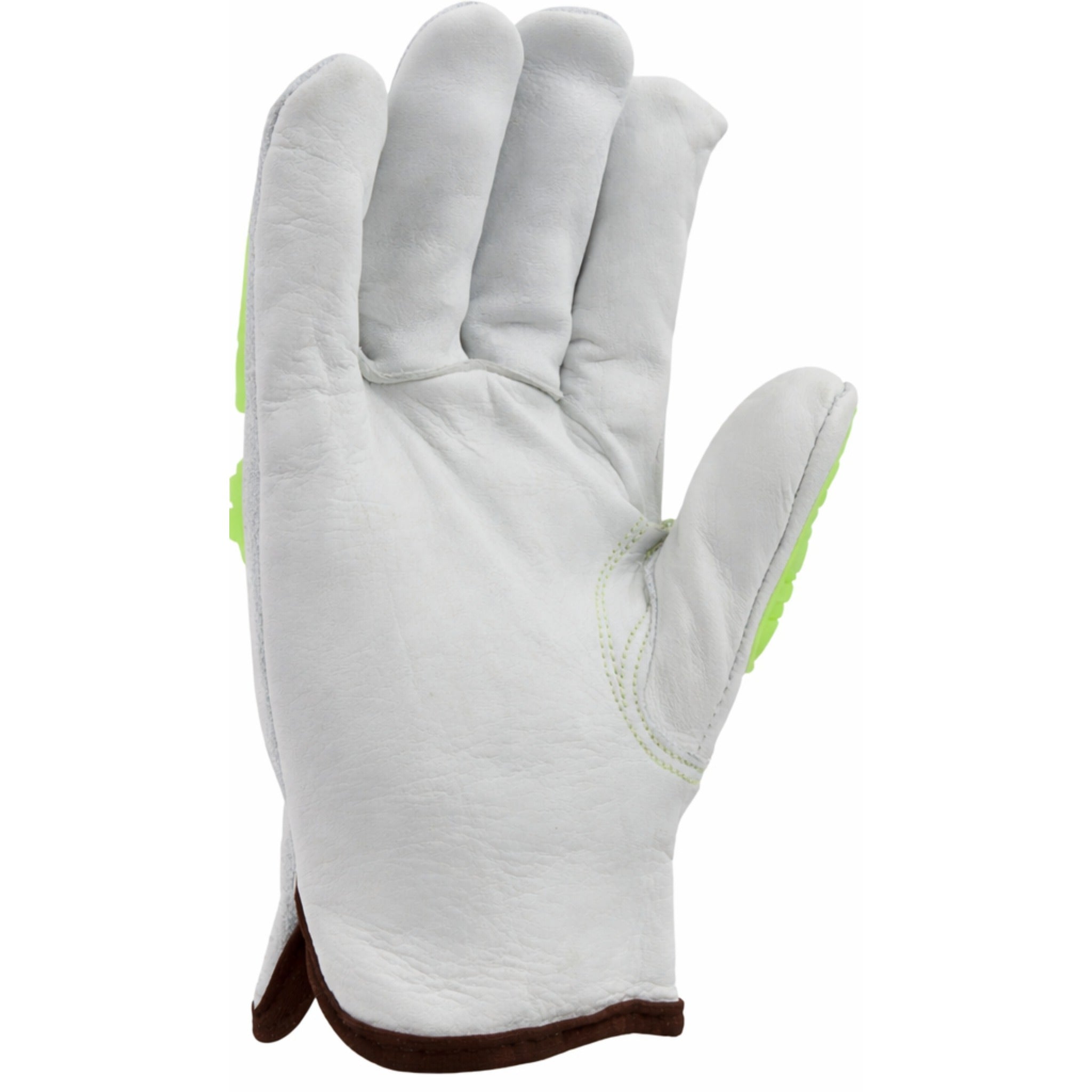PIP Boss 997KB Top Grain Leather Drivers Glove with Split Cowhide Back, Kevlar Stitching and Hi-Vis Impact TPR_Front_image