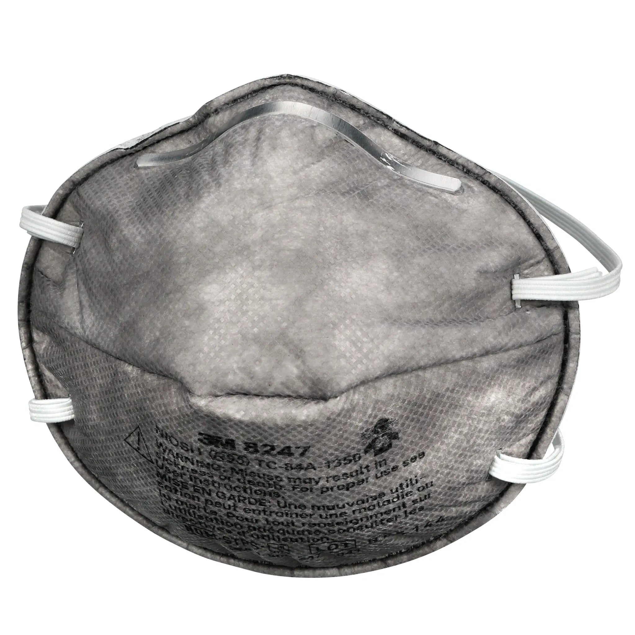 3M 8247 R95 Particulate Respirator with Nuisance Level Organic Vapor Relief, Box of 20