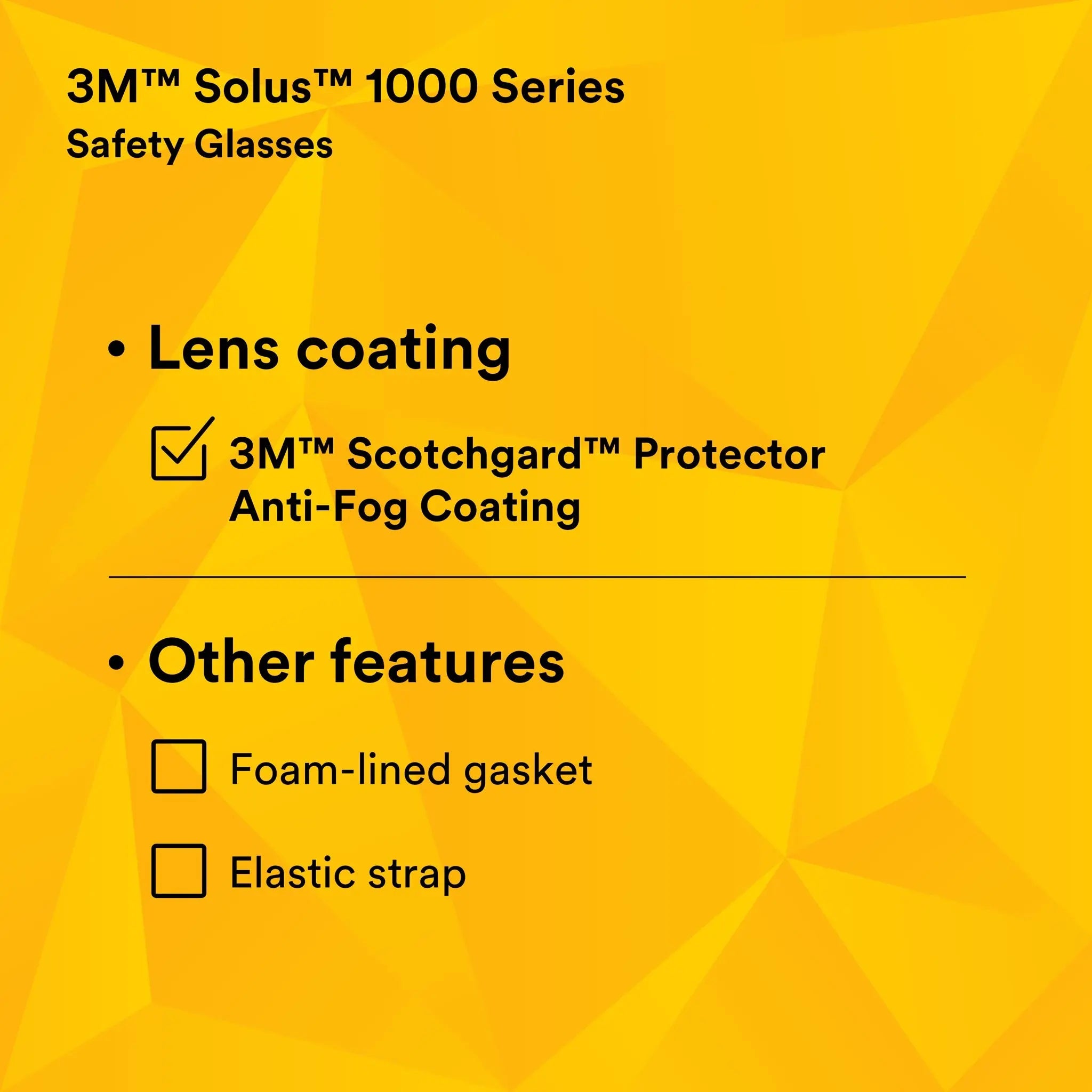 3M Solus 1000-Series Safety Glasses S1101SGAF Black-Blue Clear Scotchgard Anti-Fog Lens, 1 Each, Performance Data
