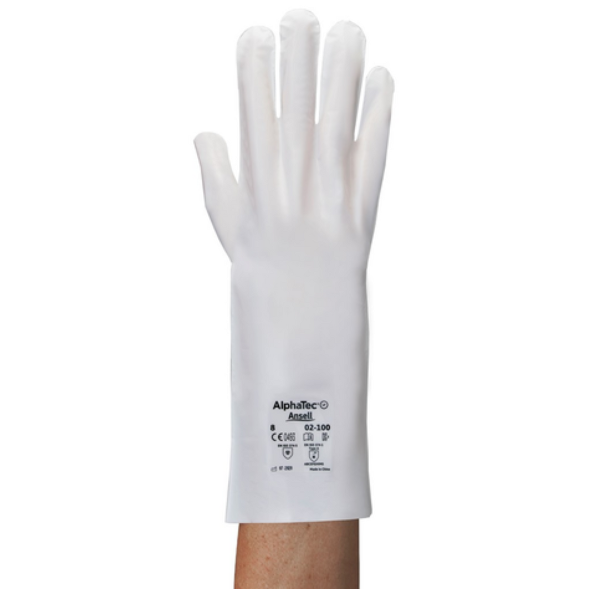 Ansell AlphaTec 02-100 Gloves, Dorsal View
