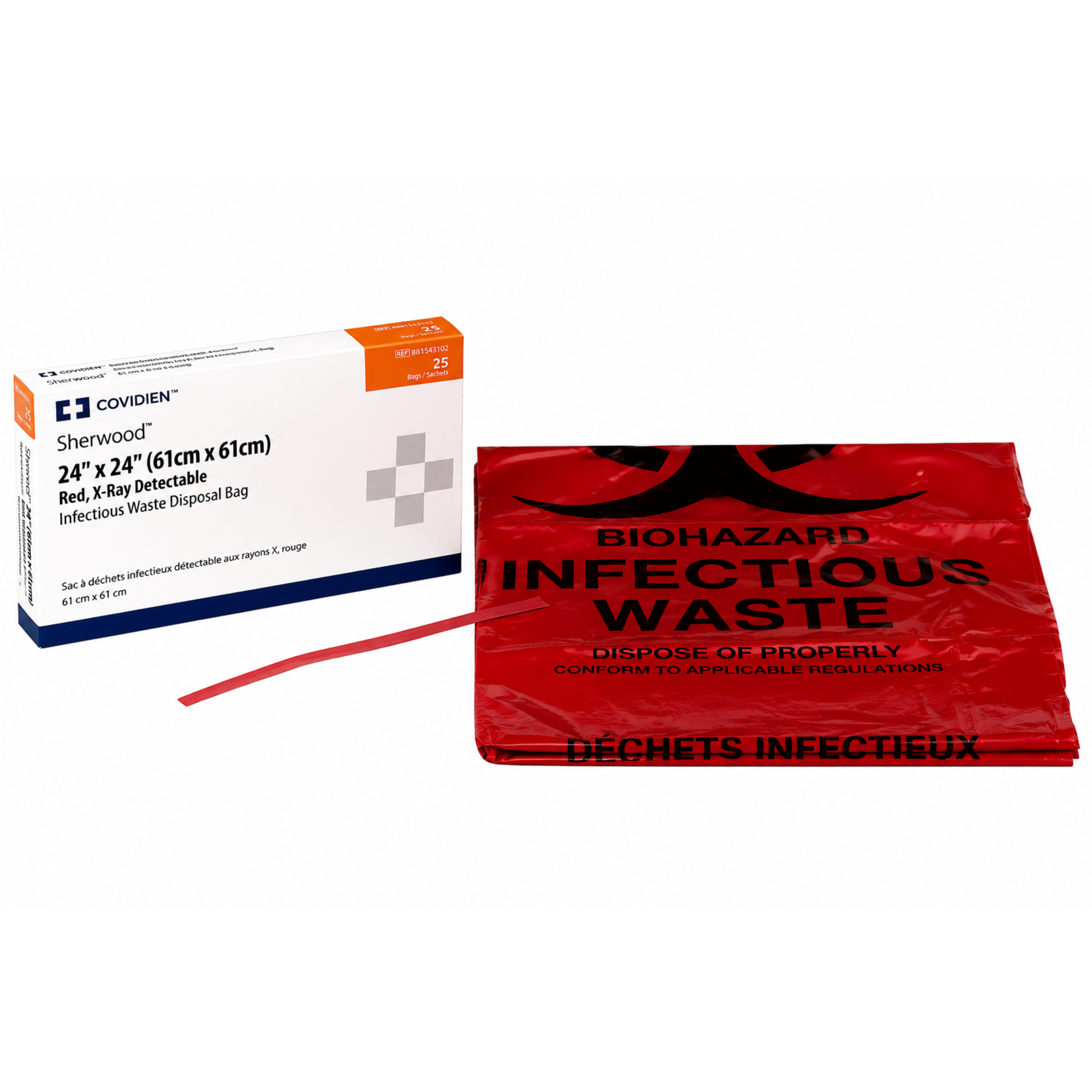 First Aid Only 21-022 Biohazard Bag, Main Image
