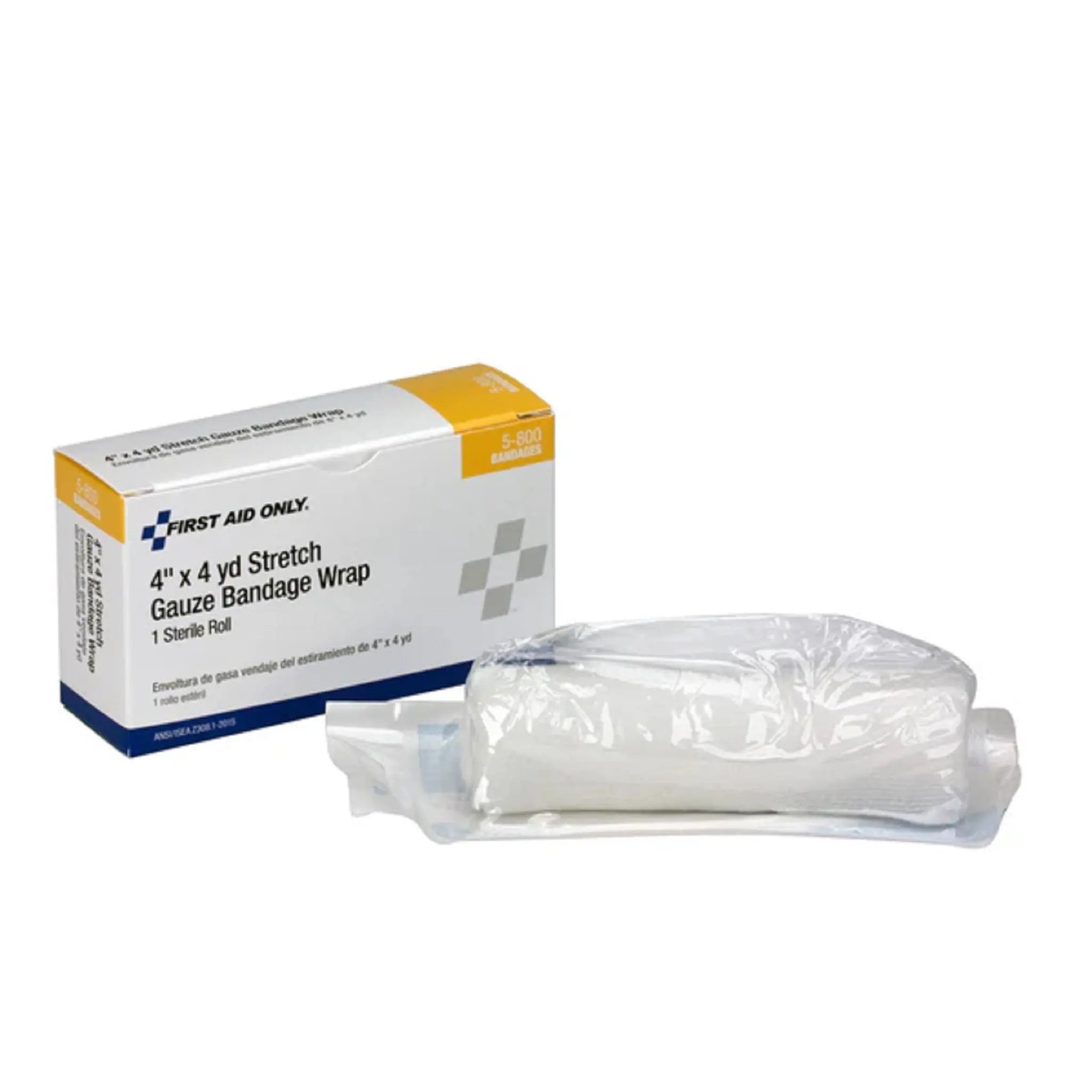 Acme United Corporation First Aid Only 5-800 Gauze, 4" x 4 yard, Box of 1 Roll
