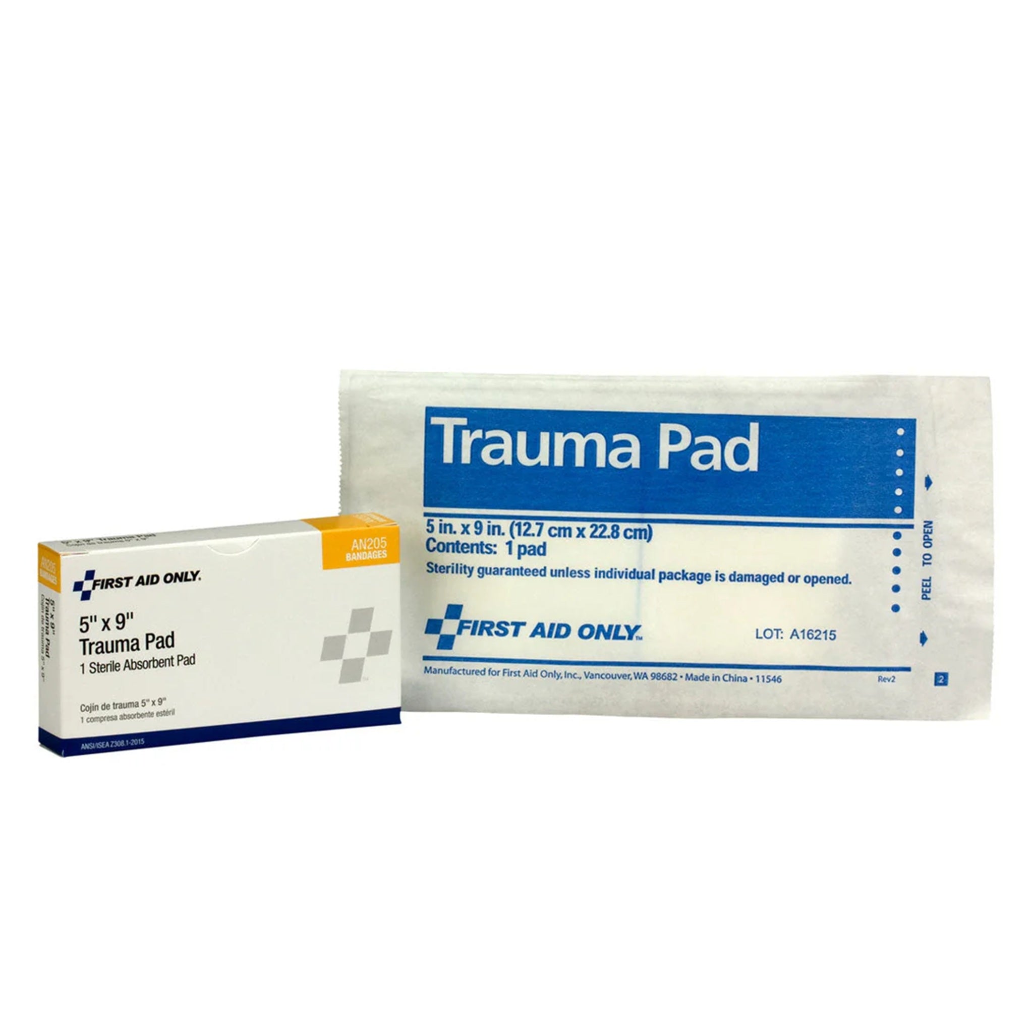 Acme United Corporation First Aid Only AN205 Trauma Dressing, 3" x 5 yards, Box of 1