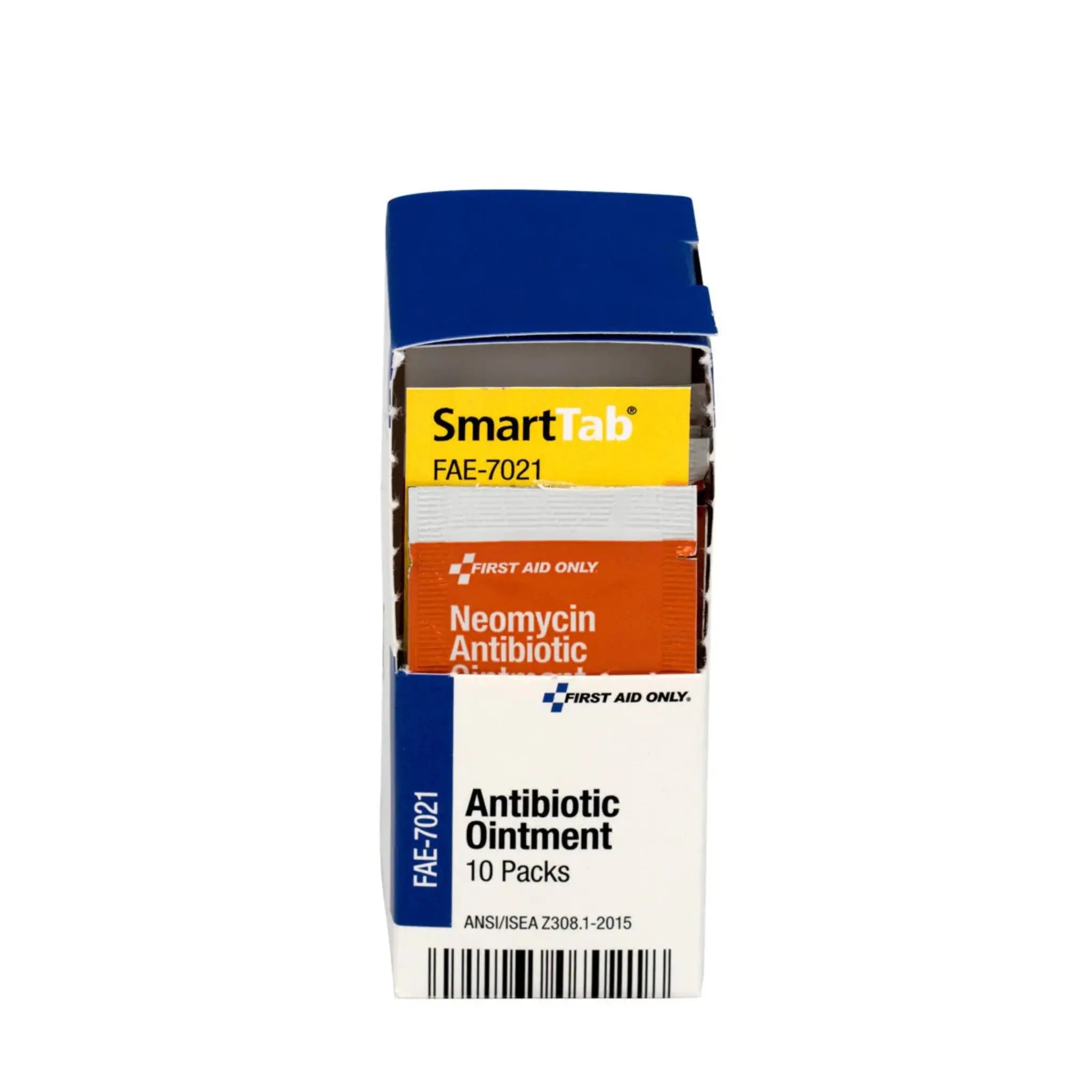 ACME UNITED CORPORATION First Aid Only FAE-7021 SmartCompliance Antibiotic Ointment, 0.9 Gram, Smart Tab View