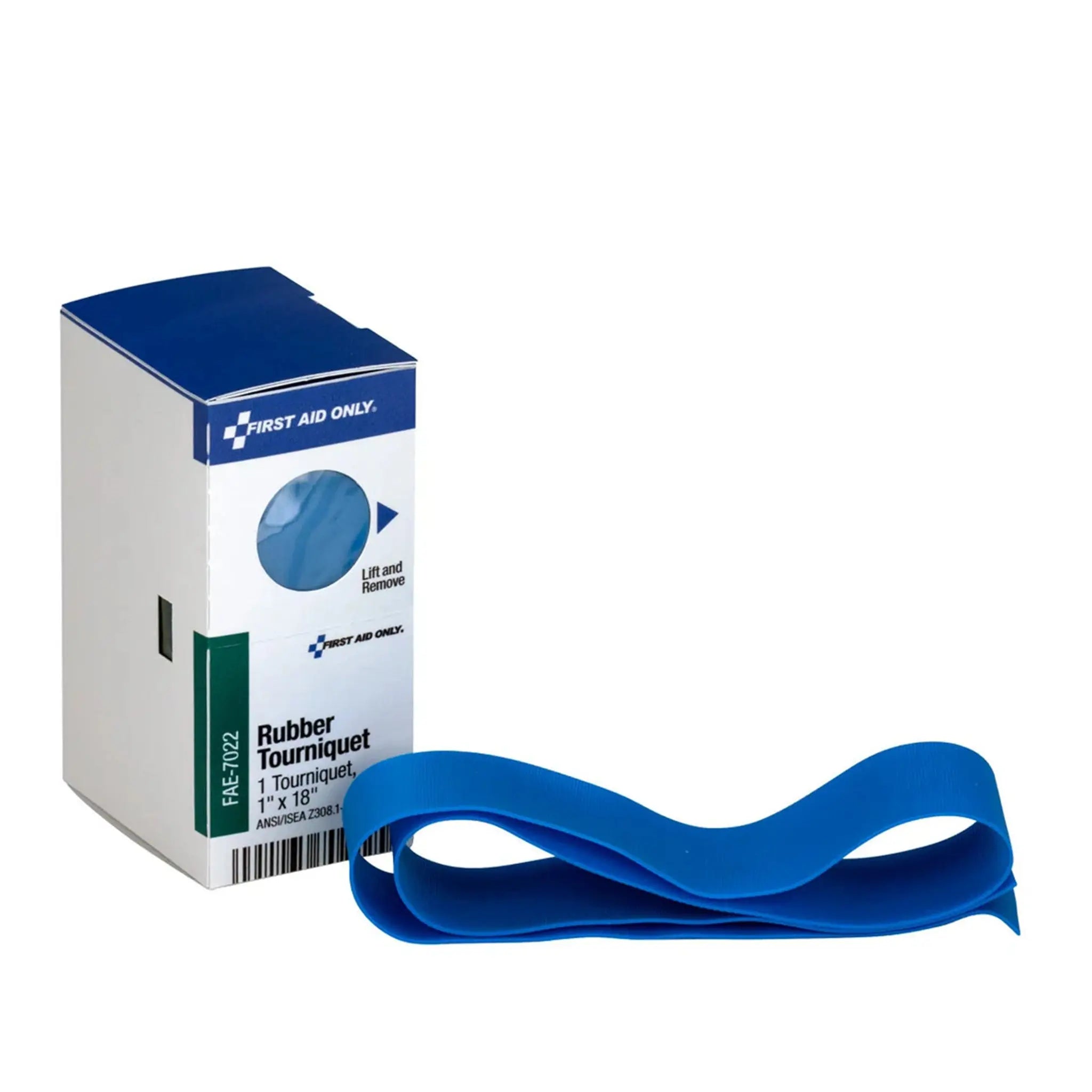 Acme United Corporation First Aid Only FAE-7022 Rubber Tourniquet, Blue, 1 x 18 Inches, Box of 1