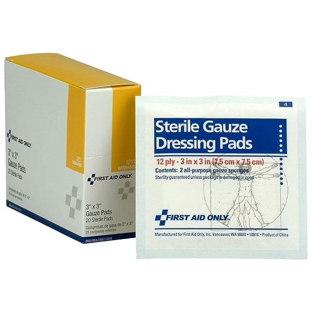 ACME UNITED CORPORATION First Aid Only I211 Gauze Pad