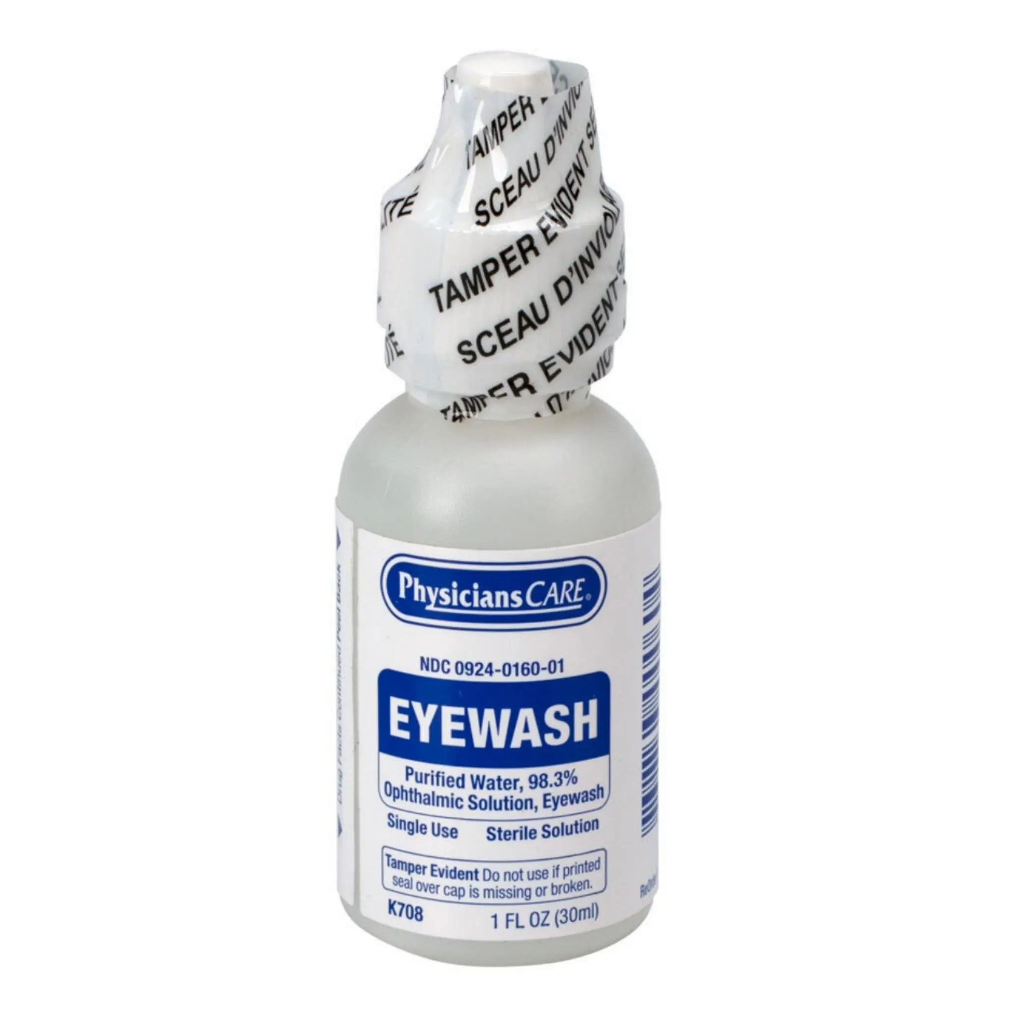 Acme United Corporation First Aid Only K708 PhysiciansCare Eye Wash Solution, 1 Ounce Bottle, 1 Each