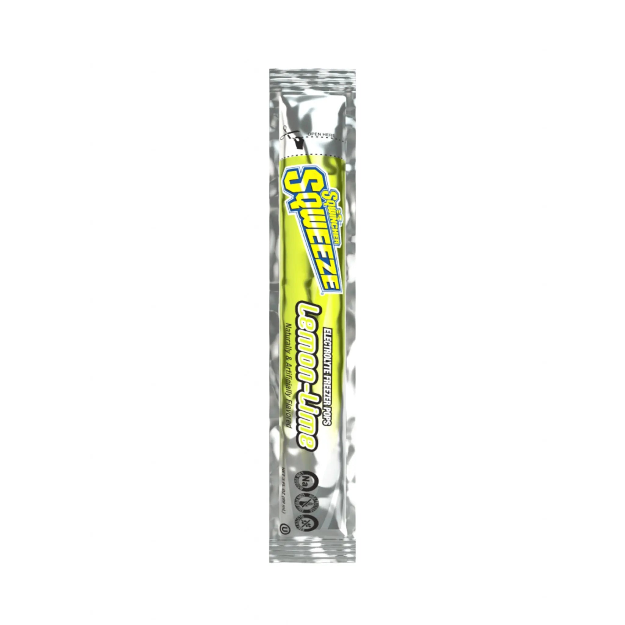 Sqwincher Sqweeze KPG159200201 Freezer Pops Assorted 3 Ounce Tube, Lemon-Lime Flavor
