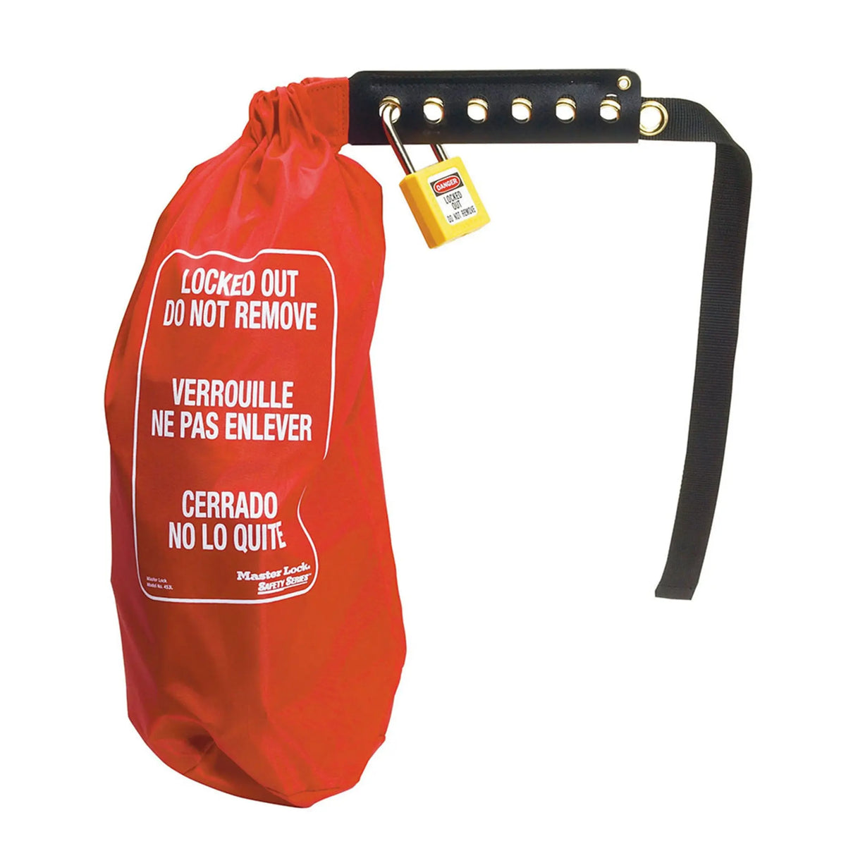 Master Lock 453L Oversized Plug and Hoist Control Cover, Red, 1 Each, Main Image