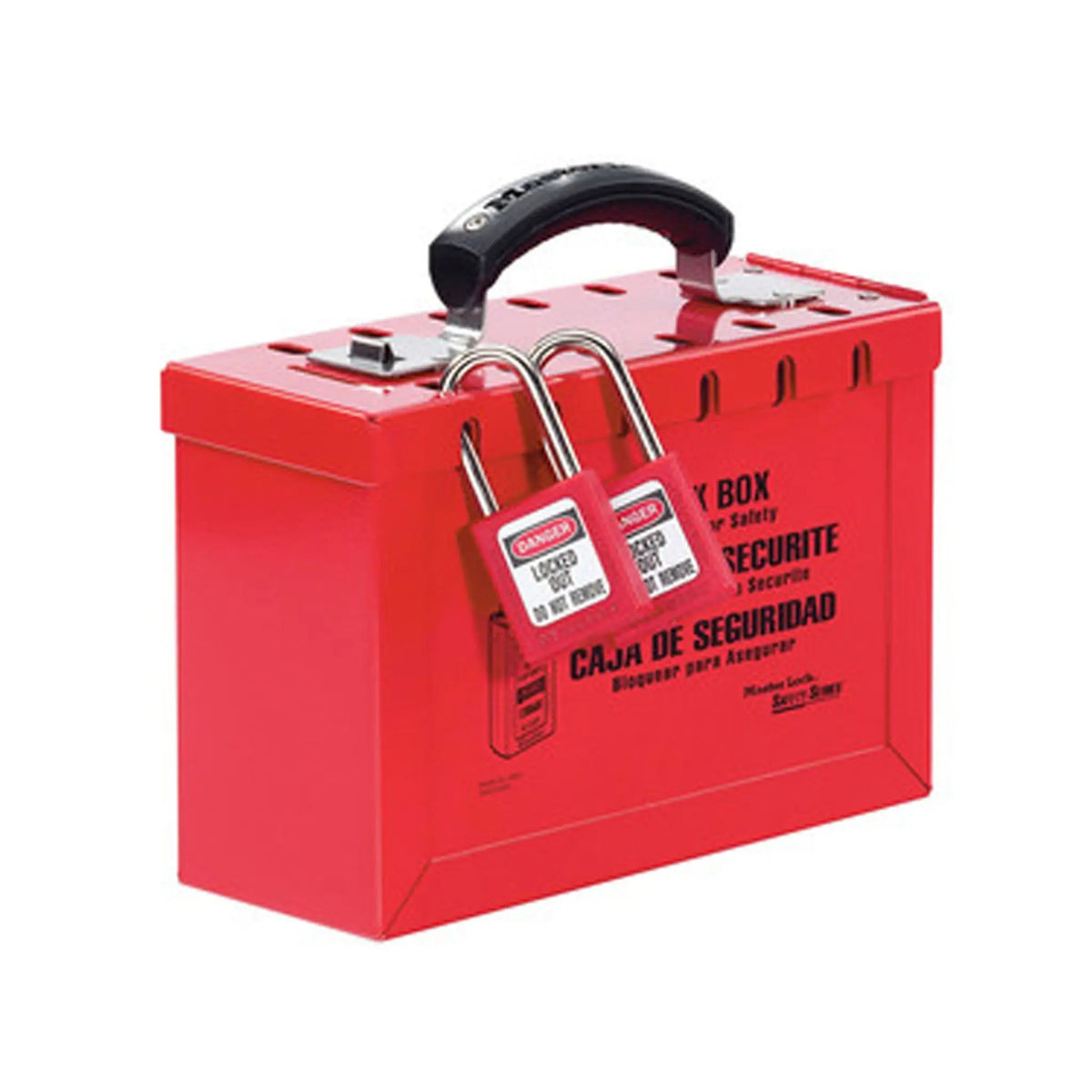 Master Lock 498A Portable Group Lock Box, Red, 1 Each, Main Image