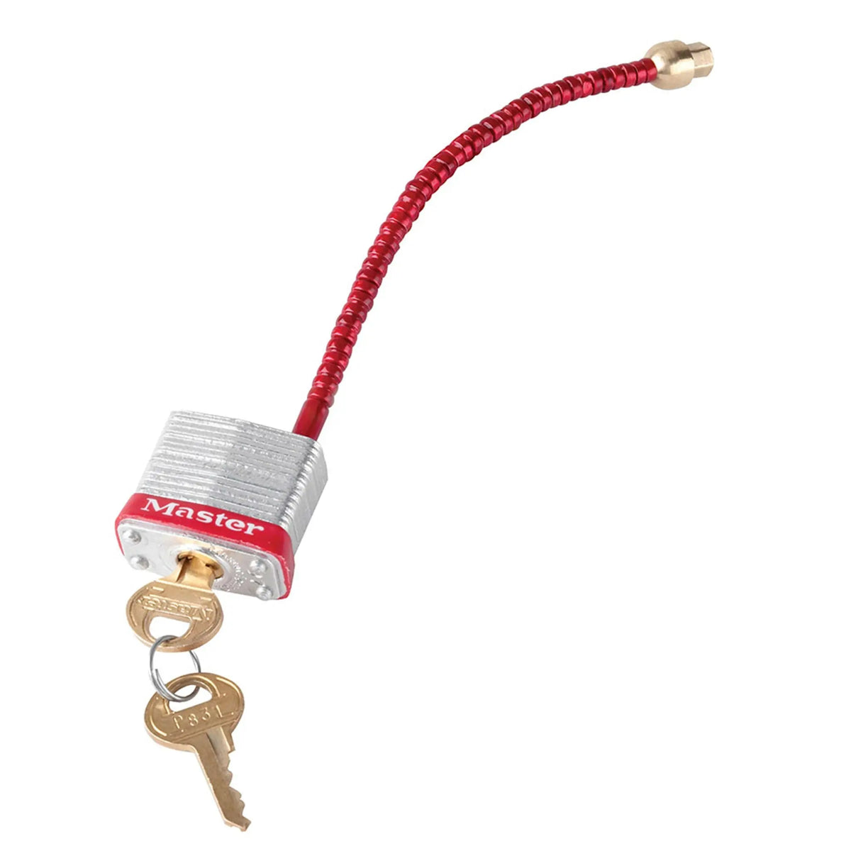 Master Lock 7C5RED Circuit Breaker Compact Padlock, Red, 1 Each