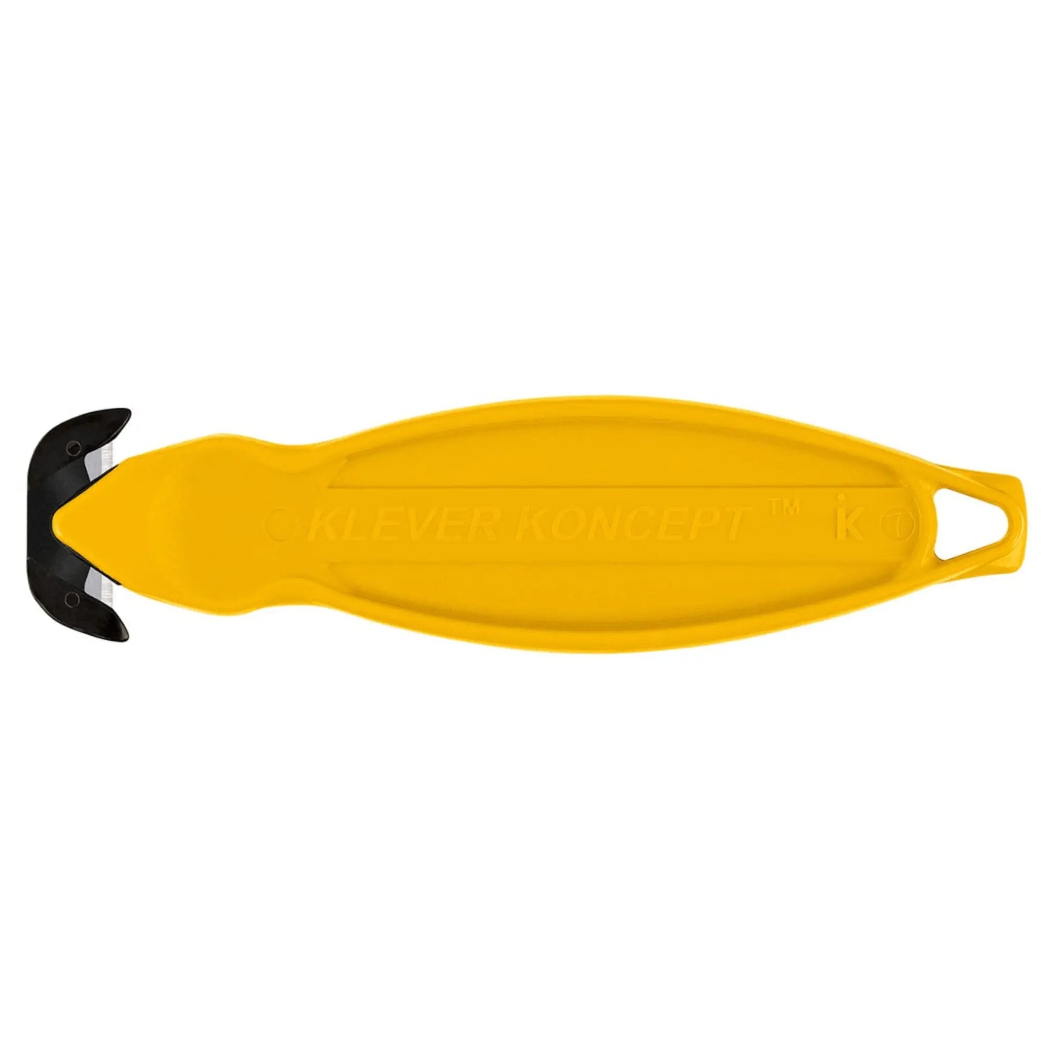 KLEVER INNOVATIONS KCJ-2Y Klever Koncept Safety Cutters, Yellow, Main Image