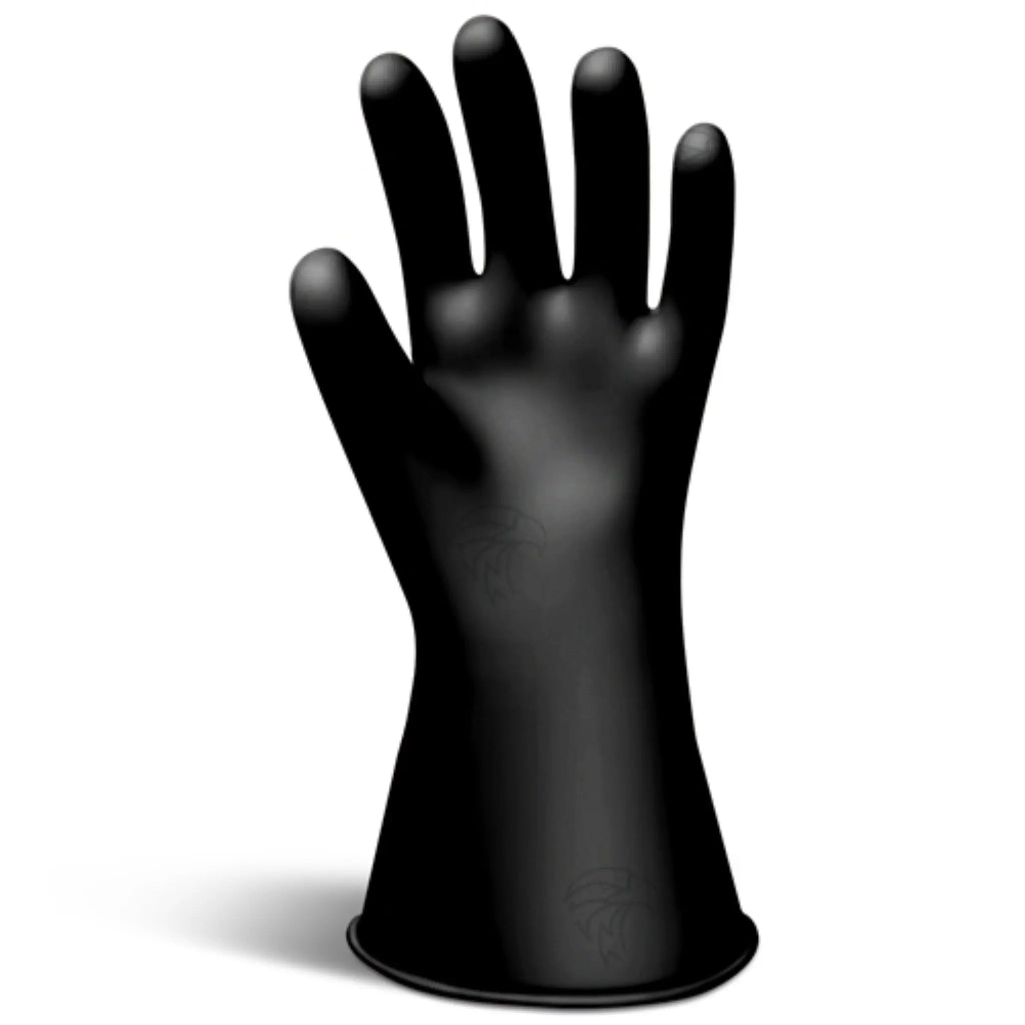 Salisbury Black Class 00 Electrical Insulating Rubber Gloves - 11 inch Black Color - 1 Pair_Main Image
