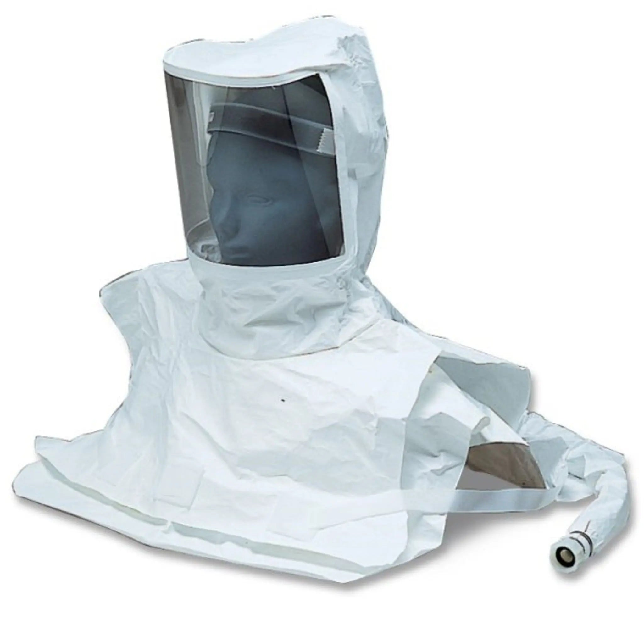 Allegro 9911-10 Double Bib Maintenance Free Tyvek Hood, White, Main Image