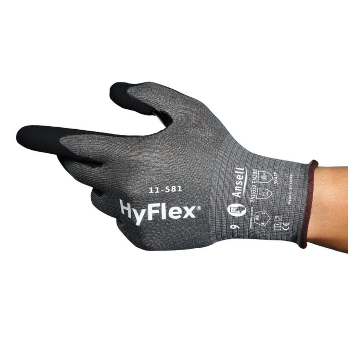 Ansell HyFlex 11-581 Ultra-Lightweight Industrial Cut-Resistant Glove, Main Image