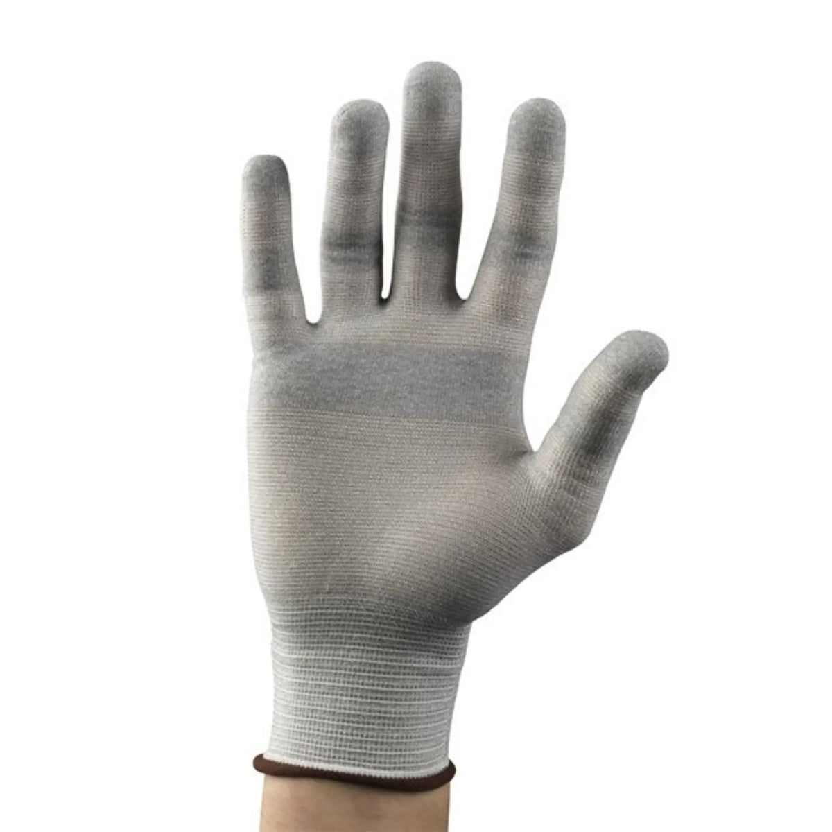 Ansell HyFlex Gloves Nylon Material, Gray, Case of 144 Pairs, Palm