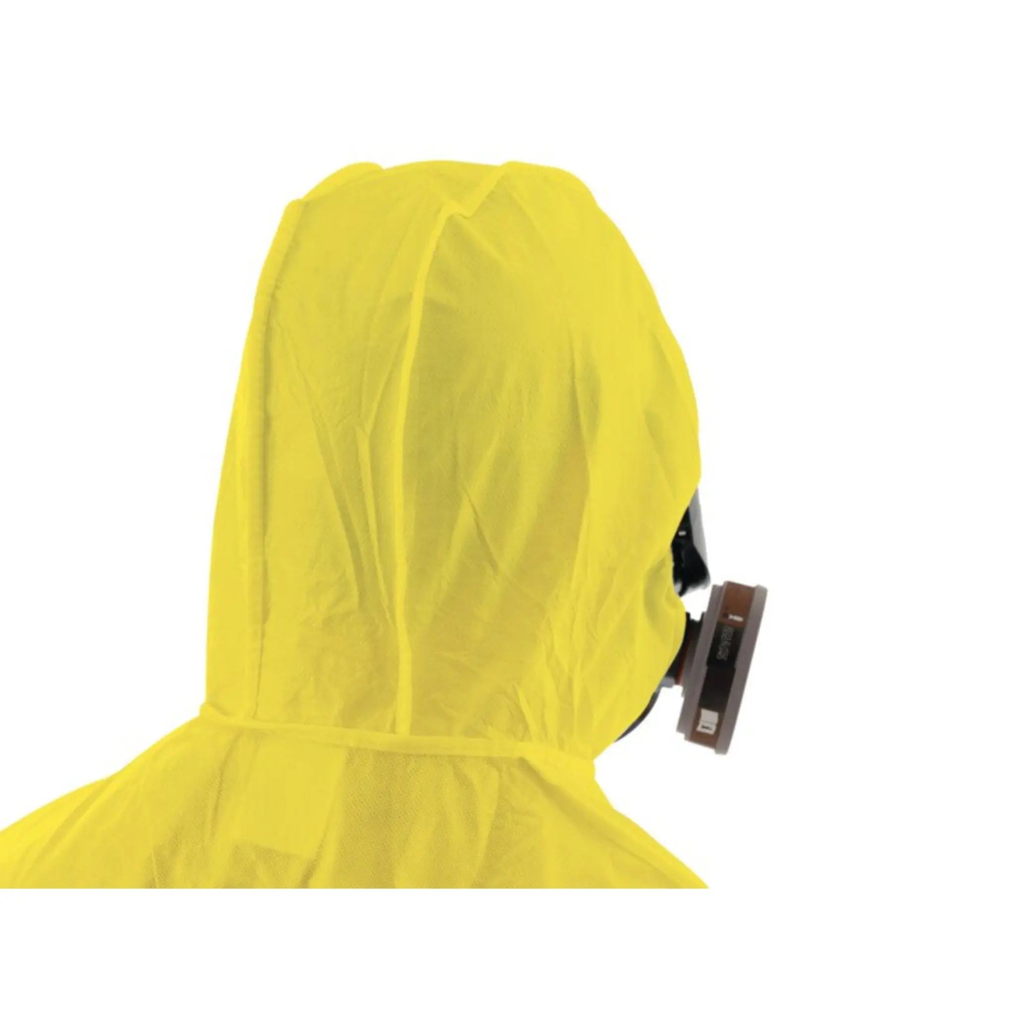Ansell YY23-B-92-111 AlphaTec 2300 Standard Model 111 Hooded Coveralls, Yellow, Case of 25, Back View