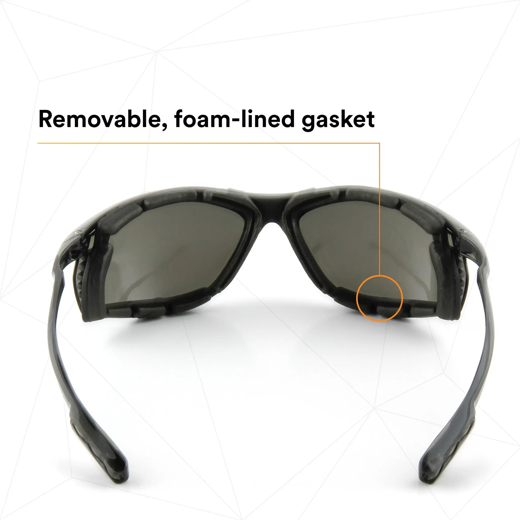 3M Virtua 11873-00000-20 CCS Protective Eyewear with Foam Gasket, Black Frame, Gray Anti-Fog Lens, 1 Each