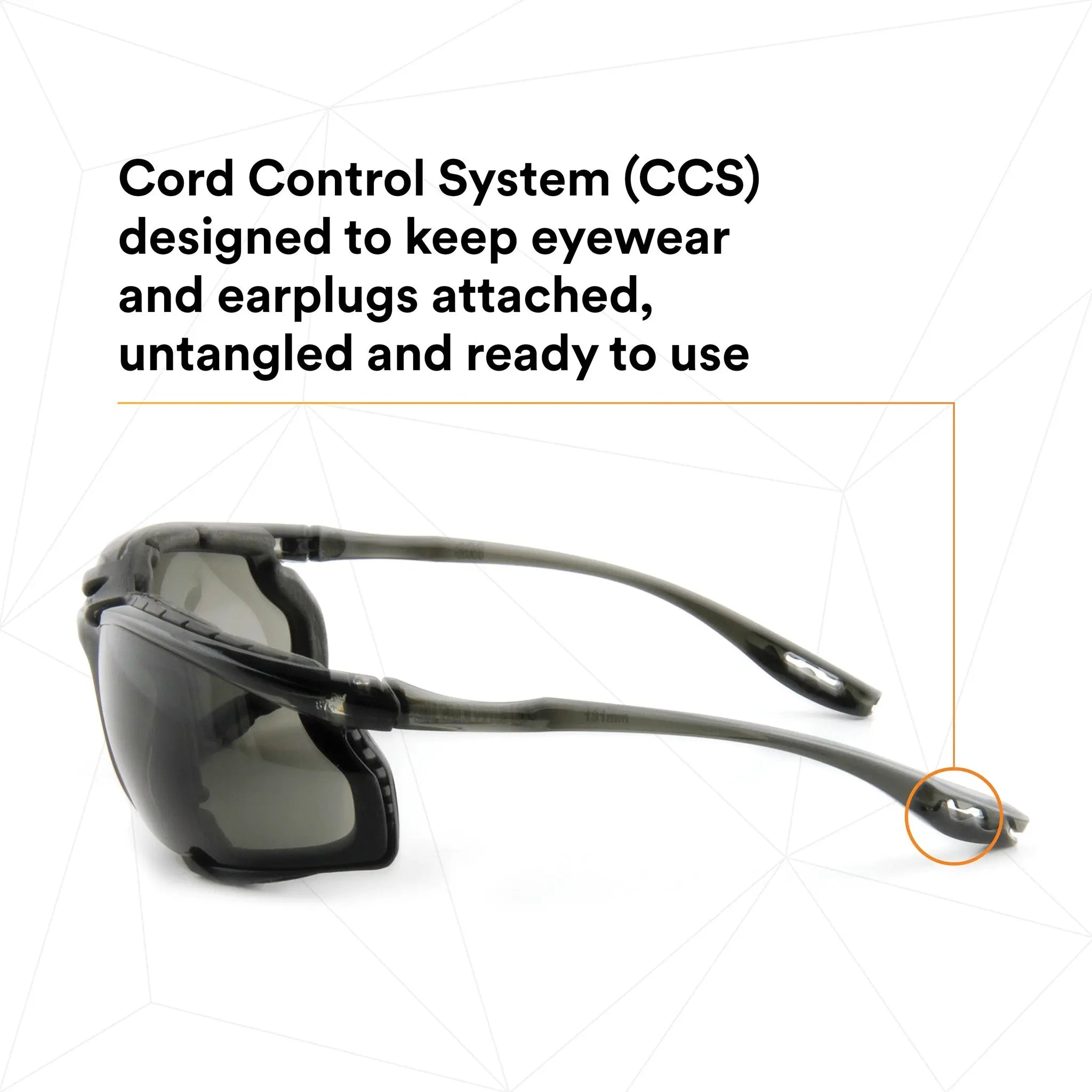 3M Virtua 11873-00000-20 CCS Protective Eyewear with Foam Gasket, Black Frame, Gray Anti-Fog Lens, 1 Each, CCS