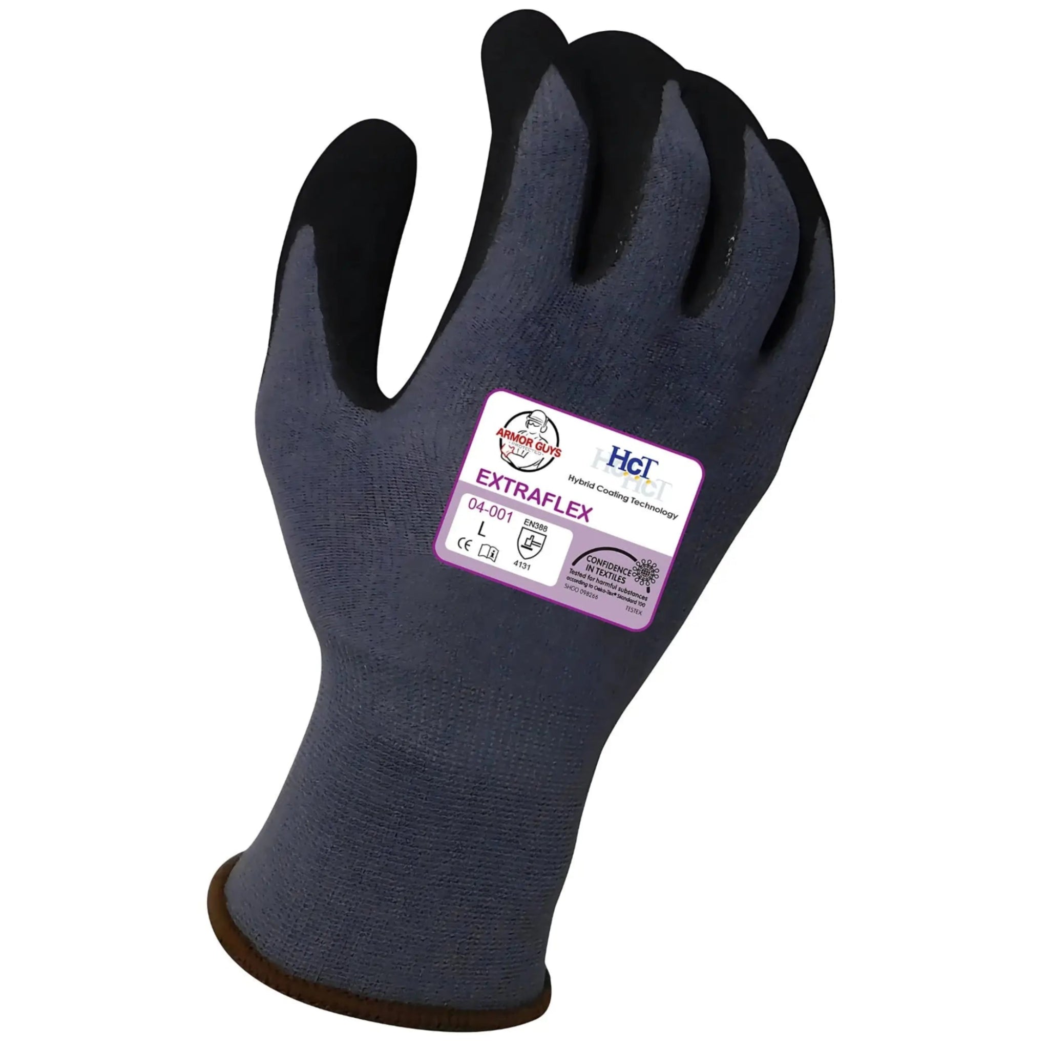 Armor Guys 04-001 ExtraFlex Work Gloves, Gray, 1 Pair, Main Image