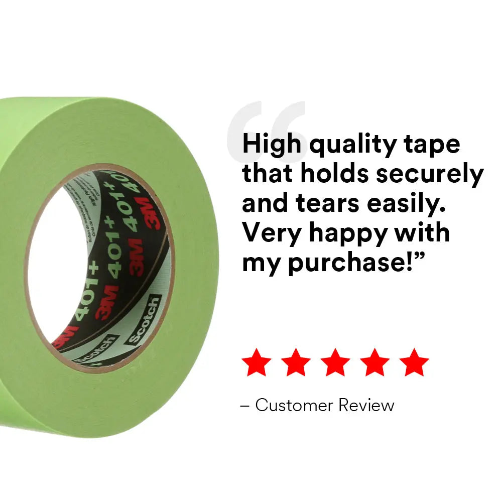 3M High Performance Green Masking Tape 401+ 48 mm x 55 m 6.7 mil, 1 Roll