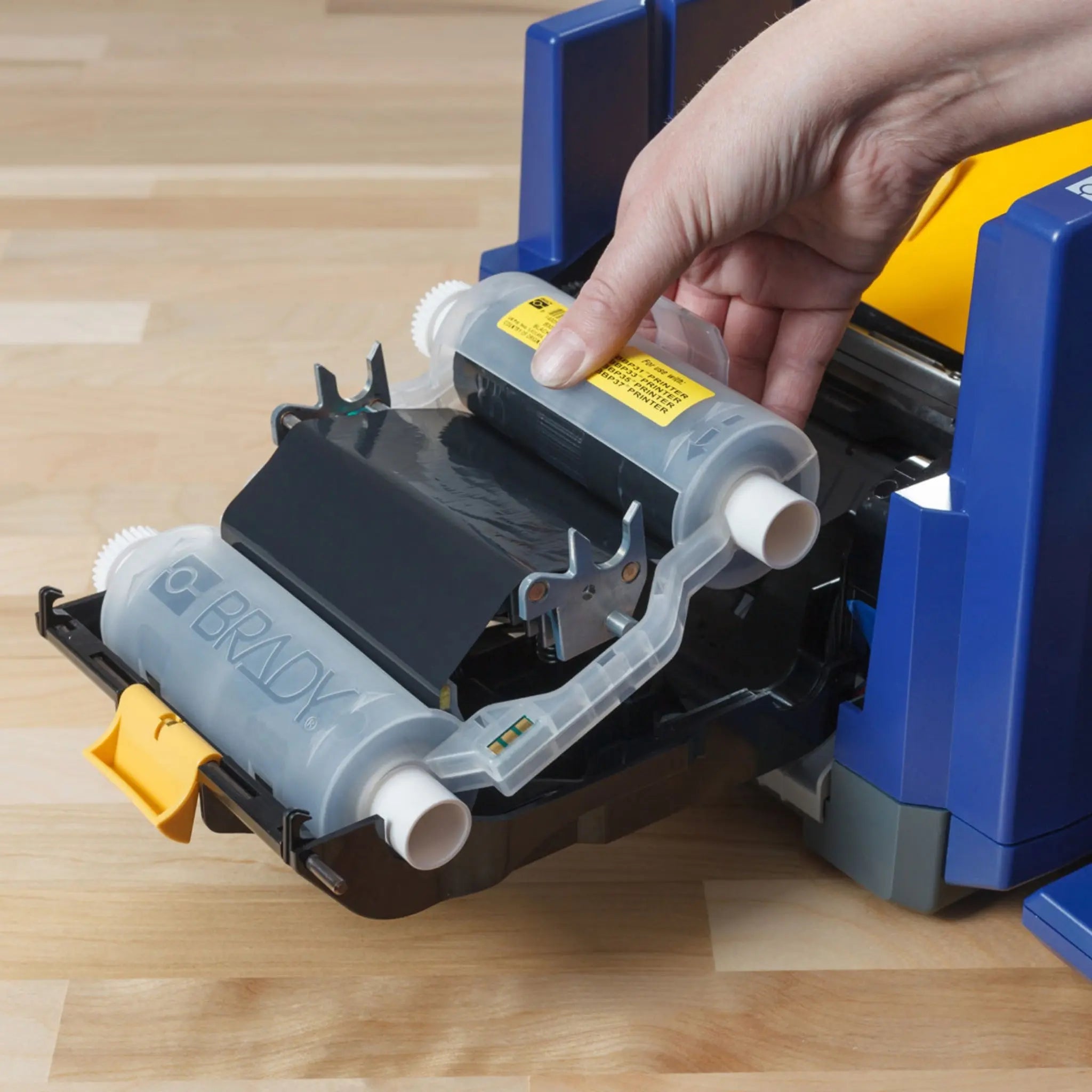 Brady S3100-W Querty Sign And Label Printer With WiFi, Auto Cutter And Color Touch Screen, 1 Each, In Action_02