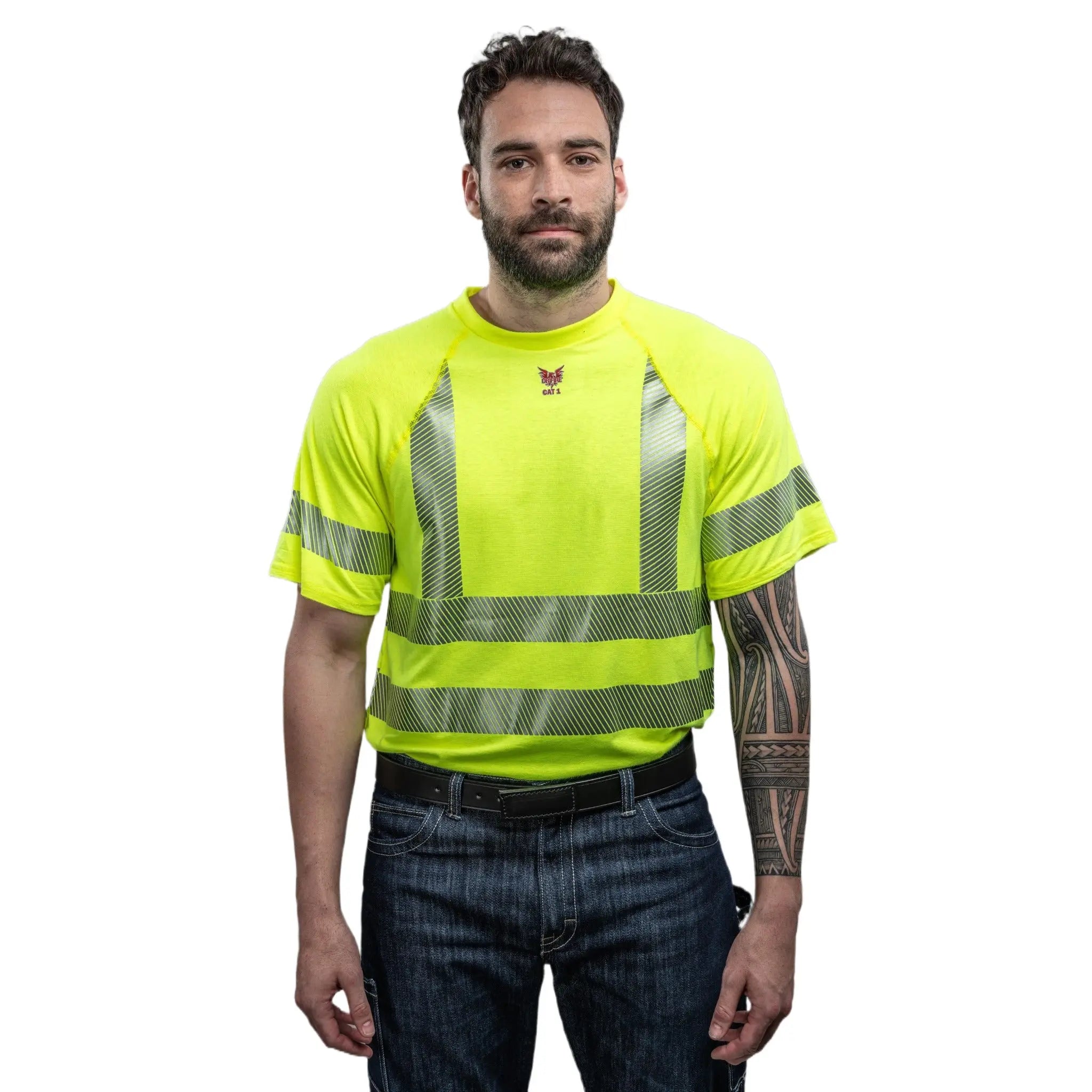 National Safety Apparel DRIFIRE BSTJTRC3 FR Control Hi-Vis Short Sleeve T-Shirt Class 3-Main_Image