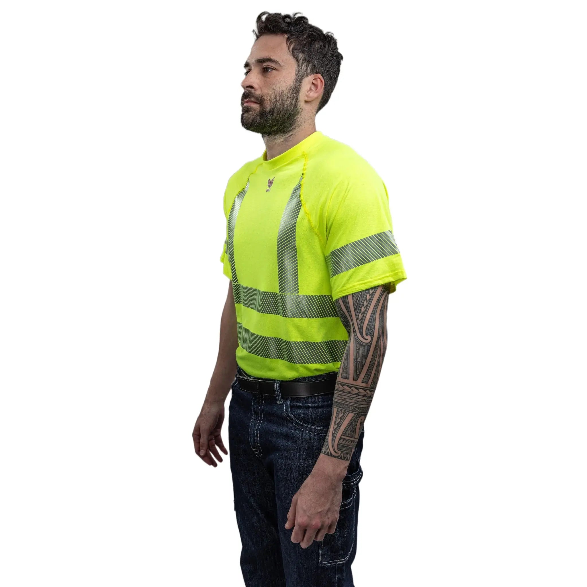National Safety Apparel DRIFIRE BSTJTRC3 FR Control Hi-Vis Short Sleeve T-Shirt Class 3-Side