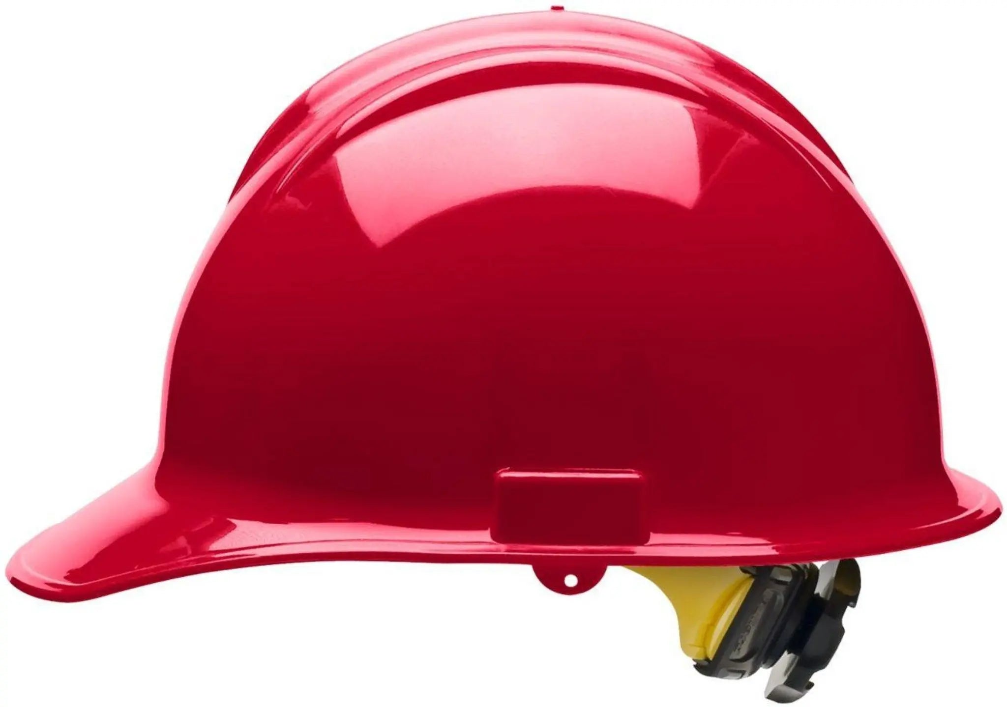 Bullard C30 30RDR 6pt Ratchet Classic Cap Style Hard Hat, Red, 1 Each, Left Side View