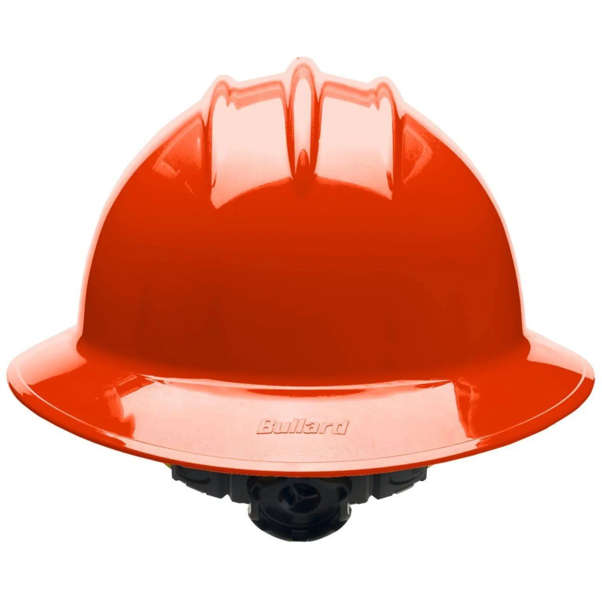 Bullard C33 33HOR 6pt Ratchet Classic Full Brim Style Hi-Viz Orange Hard Hat 20/Case, Front View