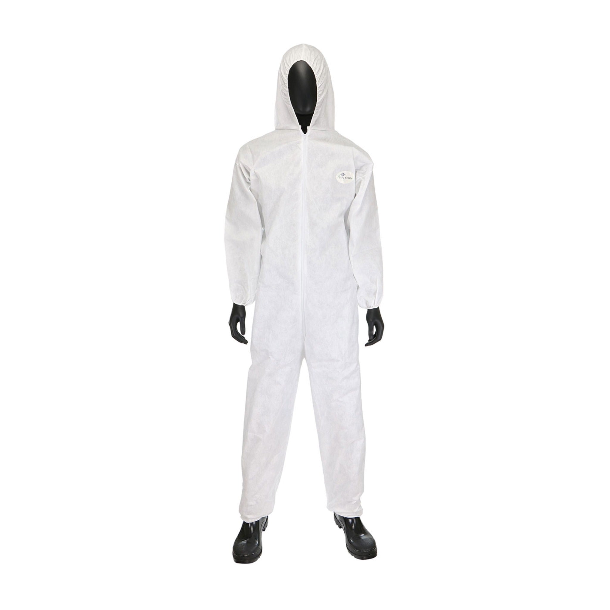 PIP PosiWear M3 C3806 Coverall with Hood, Elastic Wrists and Ankles-Front