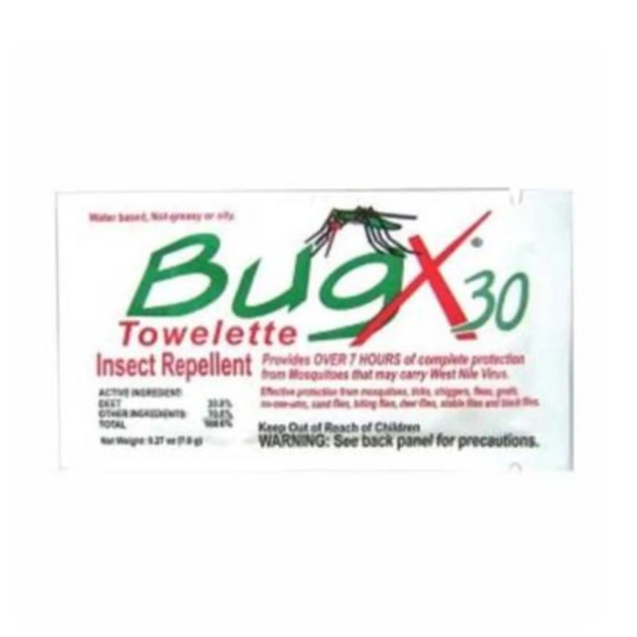 BugX Insect Repellent Towelette, Case of 300