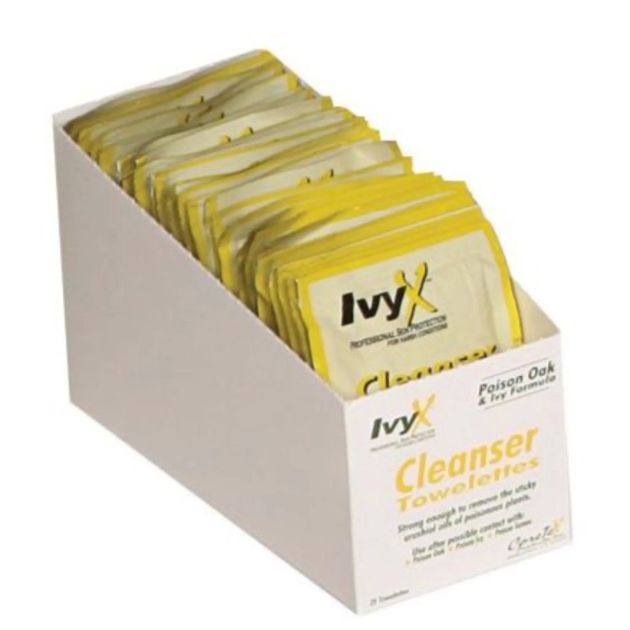 Ivy X Poison Oak Cleansing Towelettes - 25/Box, Case of 8 Boxes