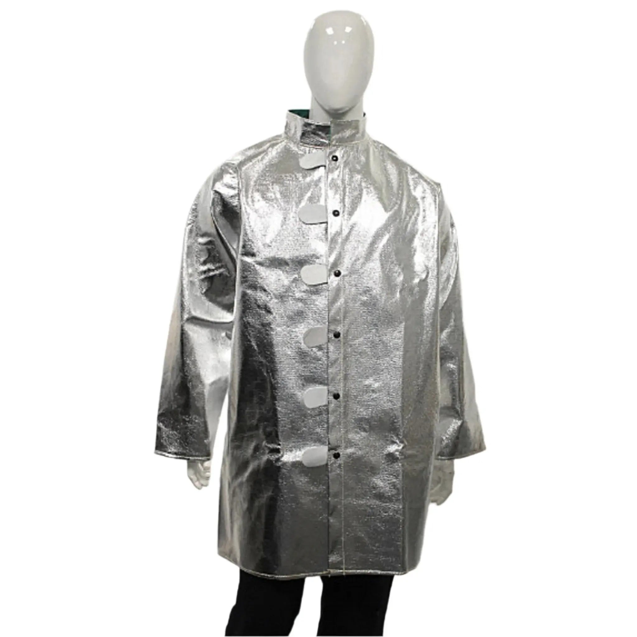 Chicago Protective Apparel 601-AKV 19 Ounce Aluminized Para Aramid Blend Style-A 40" Jacket, 1 Each, Main Image