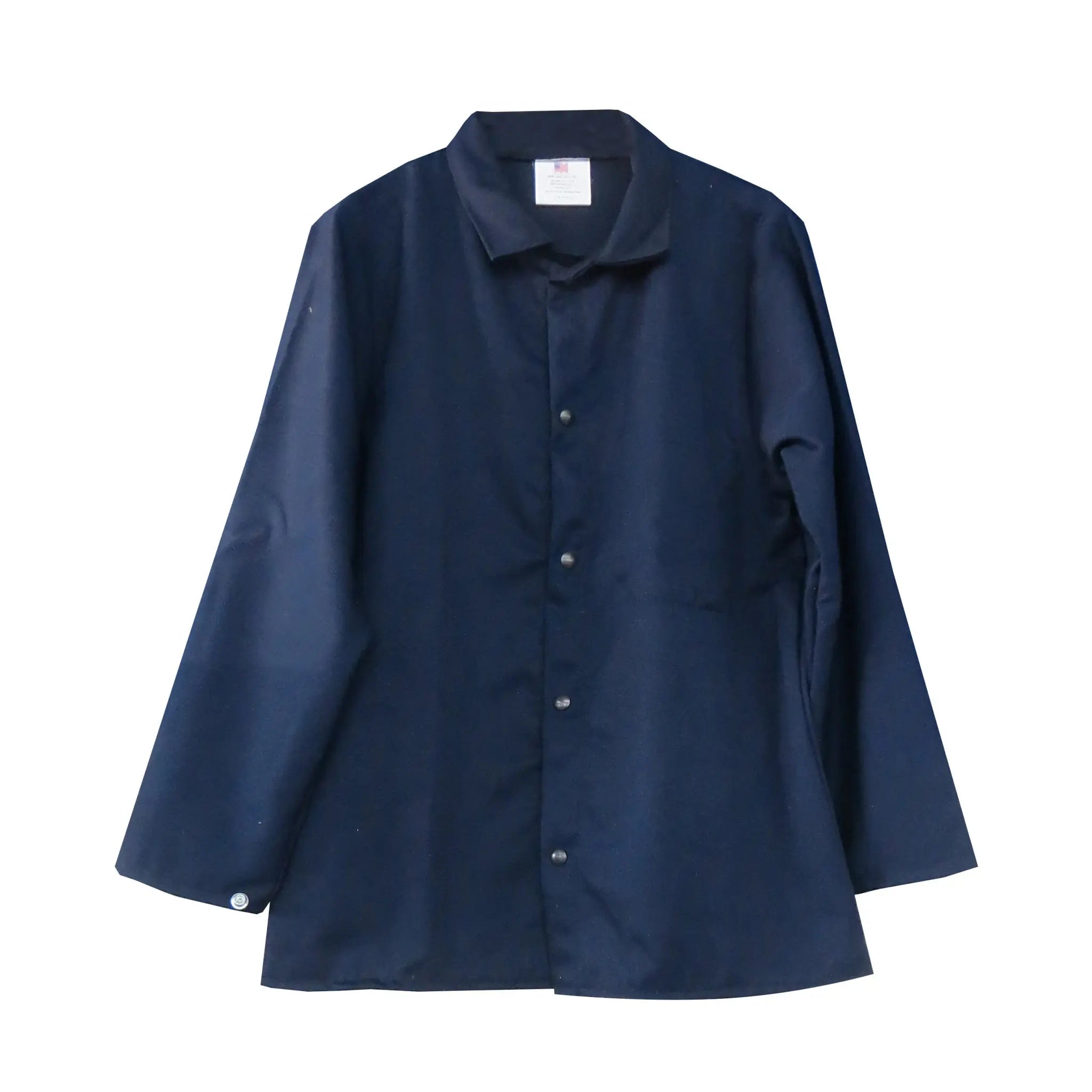 Chicago Protective Apparel 602-MP10N 10 Ounce Marlan Plus 45" Coat, Navy, 1 Each, Main Image