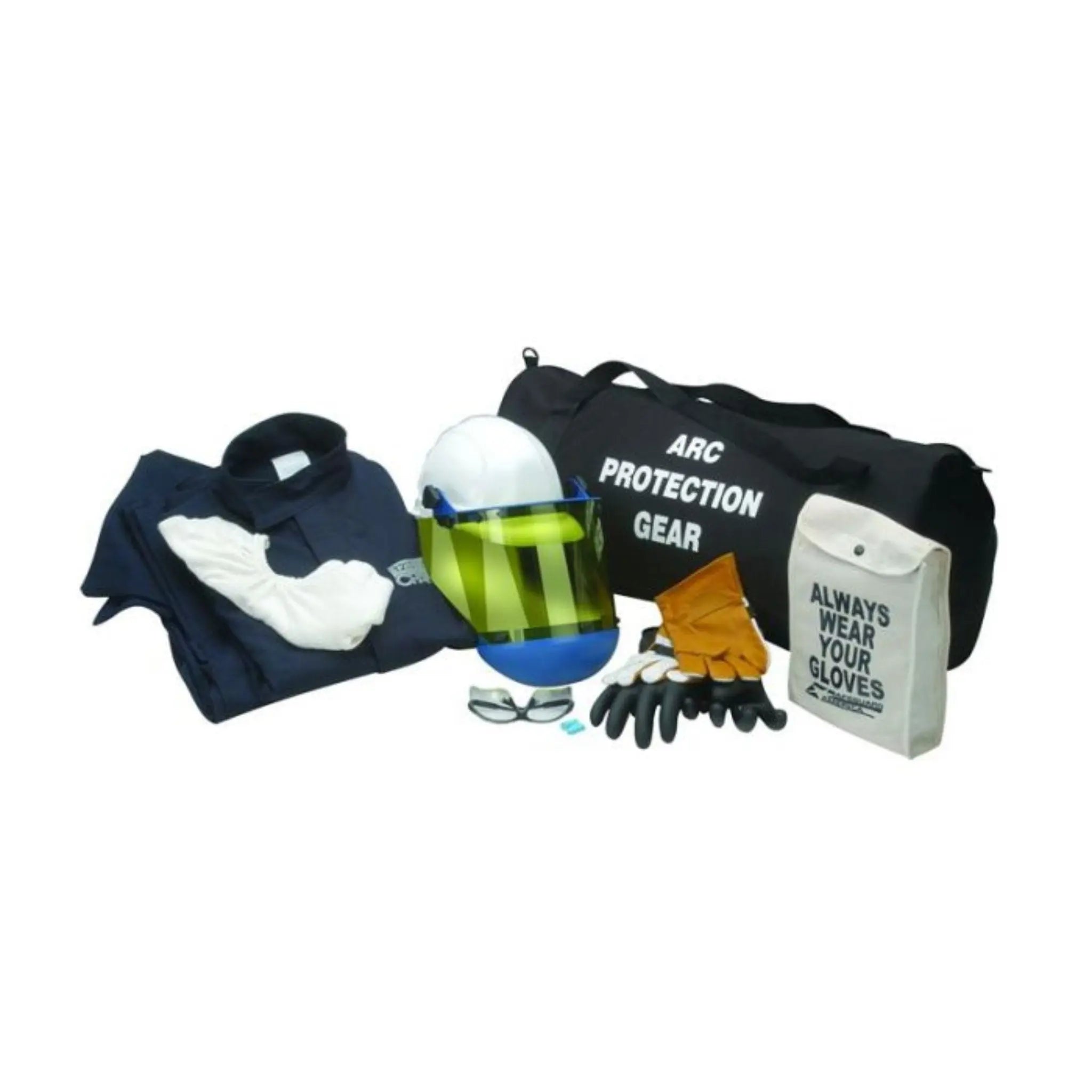 Chicago Protective Apparel 20 CAL Jacket and Pant Arc Flash Kit, Navy Color Velcro Closure Solid Pattern, Main IMage