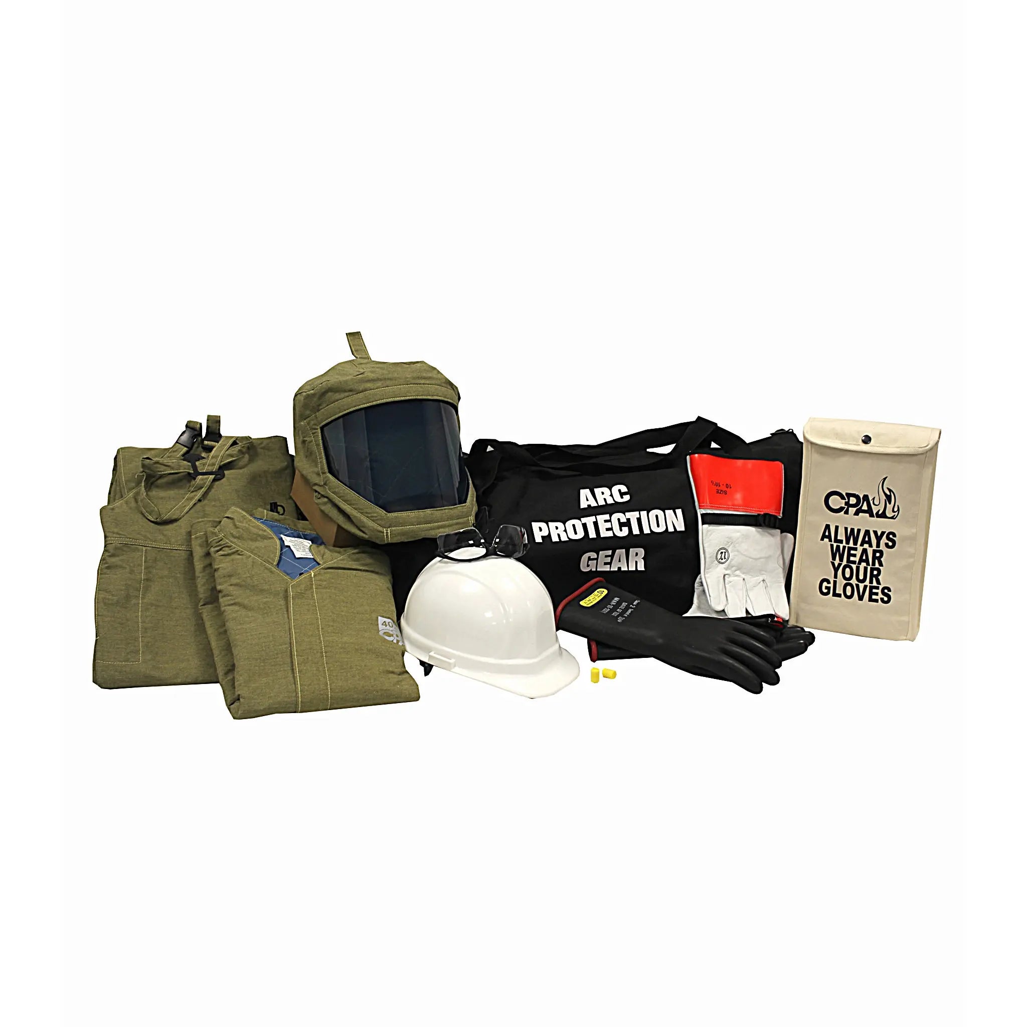 Chicago Protective Apparel AG40, 40 Cal Jacket and Bib Arc Flash Kit, 1 Kit, Main Image