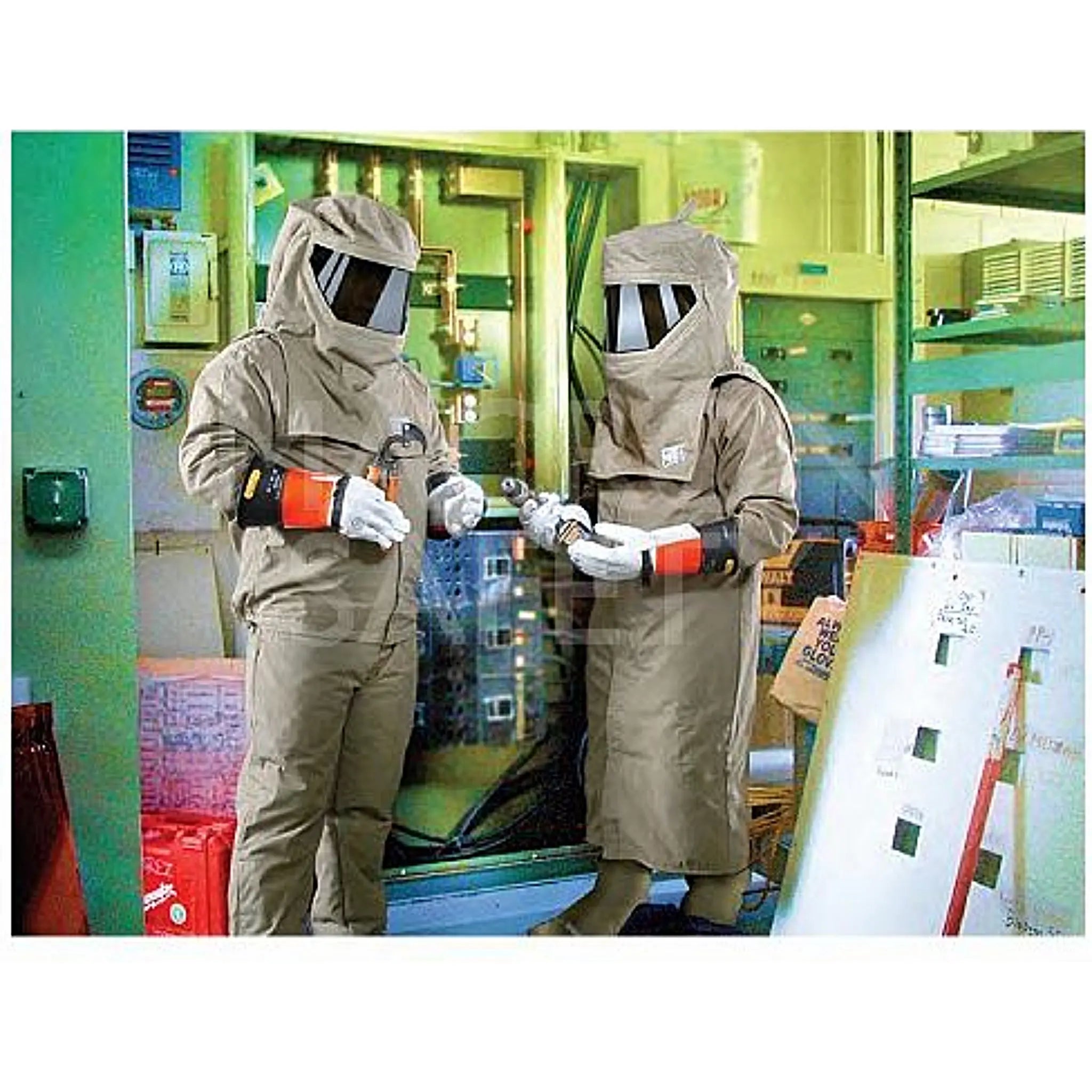 Chicago Protective Apparel AG40, 40 Cal Jacket and Bib Arc Flash Kit, 1 Kit, Application Image