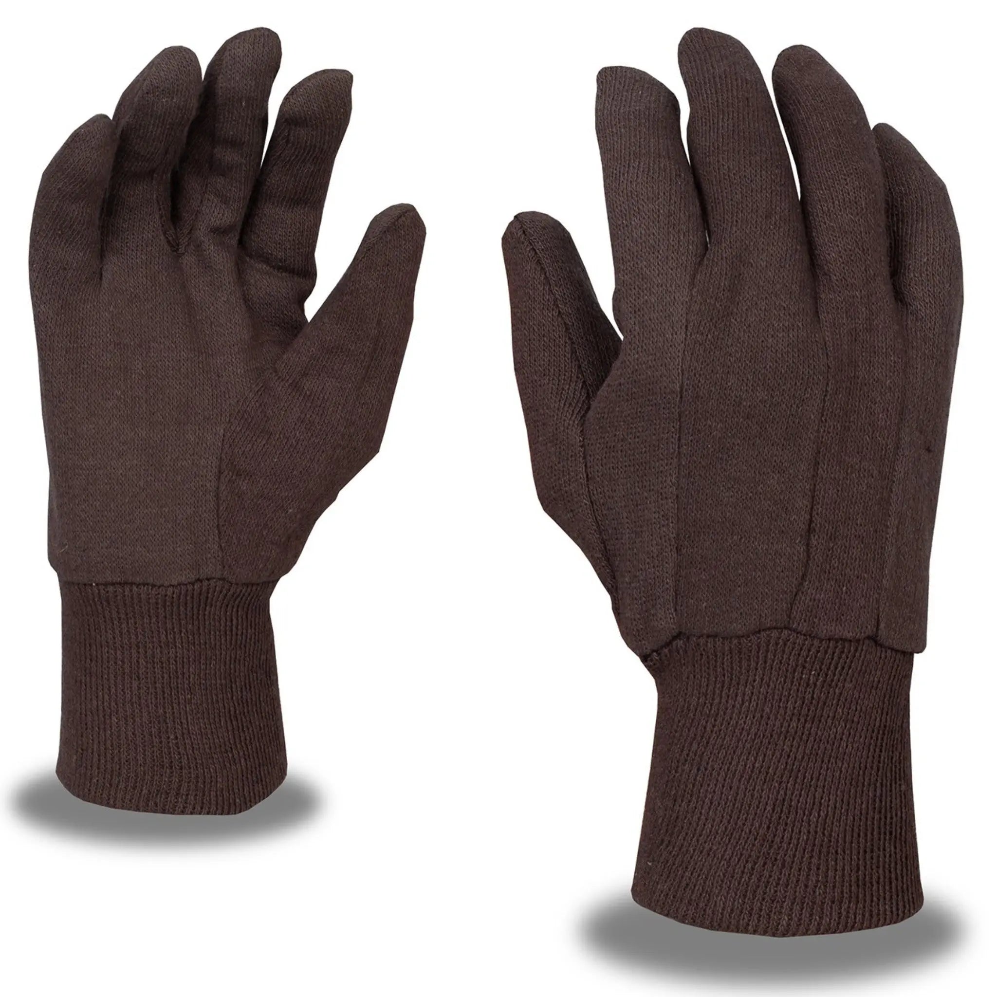 Cordova Safety 1410C Mens Standard-Weight Jersey Gloves, Brown, Main Image