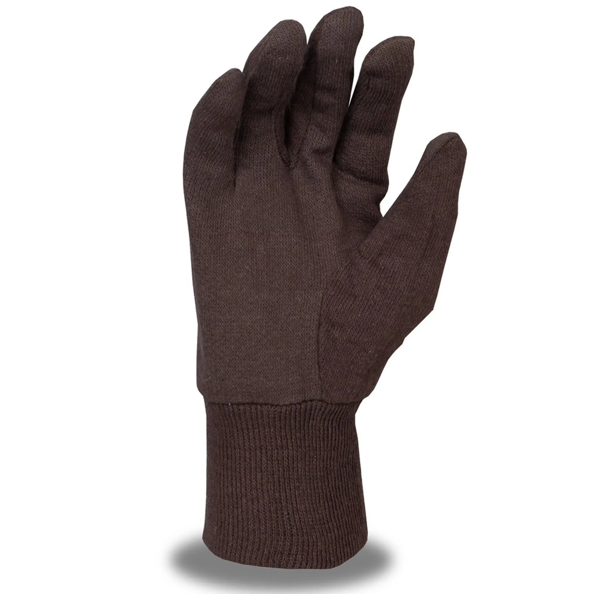 Cordova Safety 1410C Mens Standard-Weight Jersey Gloves, Brown, Palm
