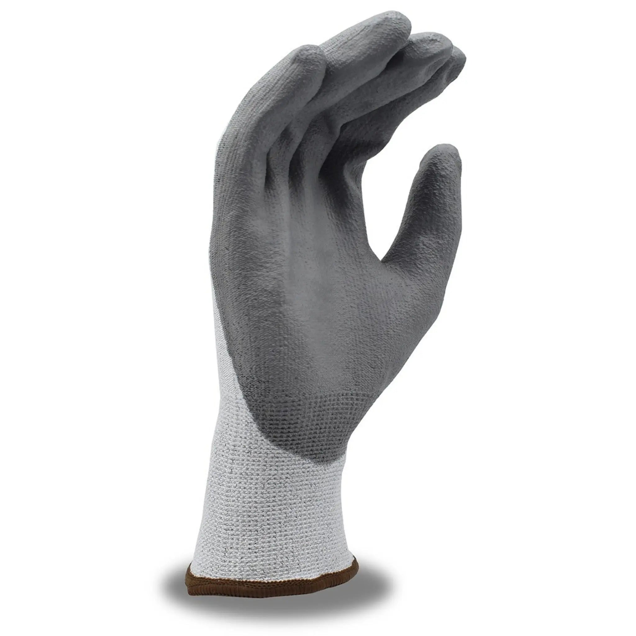 Cordova Rival 3712G 13-Gauge, HPPE Shell, PU Palm Coated Work Gloves, Gray, Palm