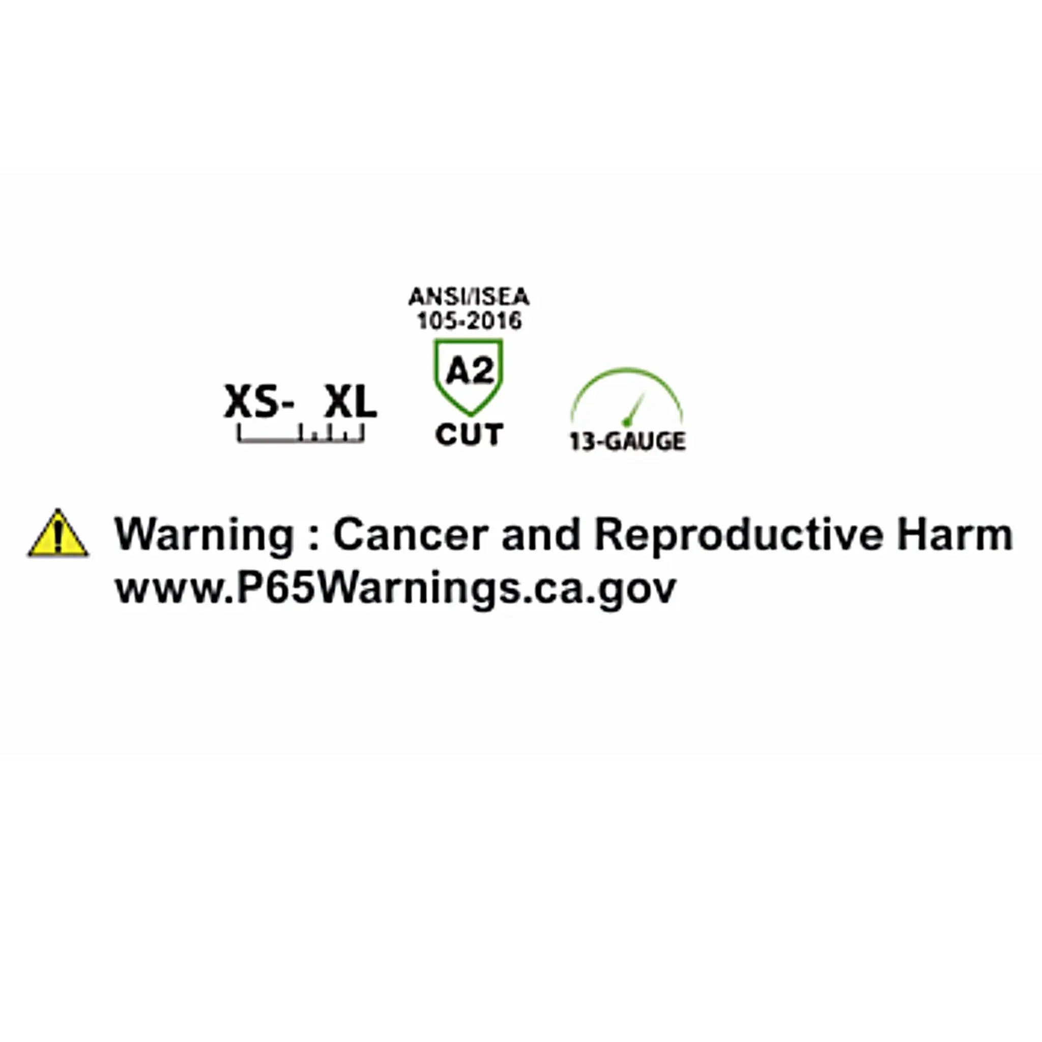 Cordova Rival 3712G 13-Gauge, HPPE Shell, PU Palm Coated Work Gloves, Gray, Performance Data