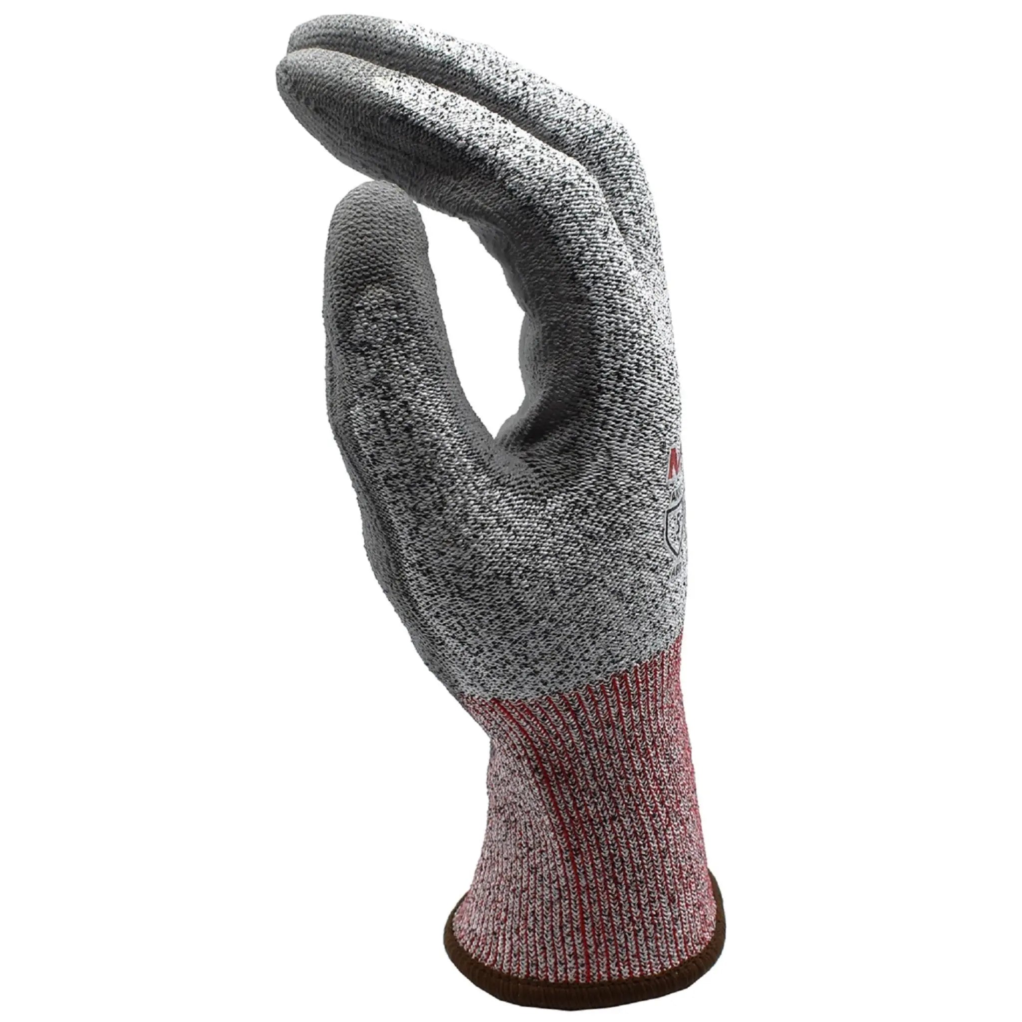 Cordova Machinist 3734PU 13 Gauge A4 Cut Protection High-Performance Polyethylene Gloves, Gray, Right Side