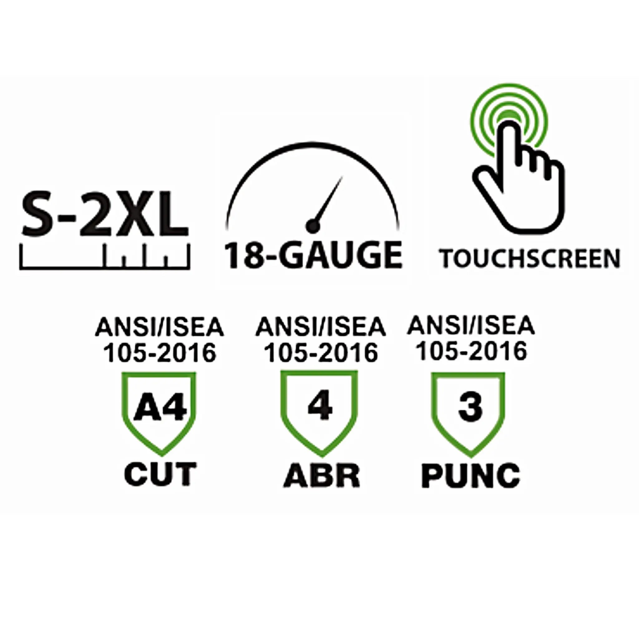 CORDOVA Tactyle CR 6675L 18-Gauge HPPG2 Shell with TUF-COR Nitrile Coating Gloves, Performance Information
