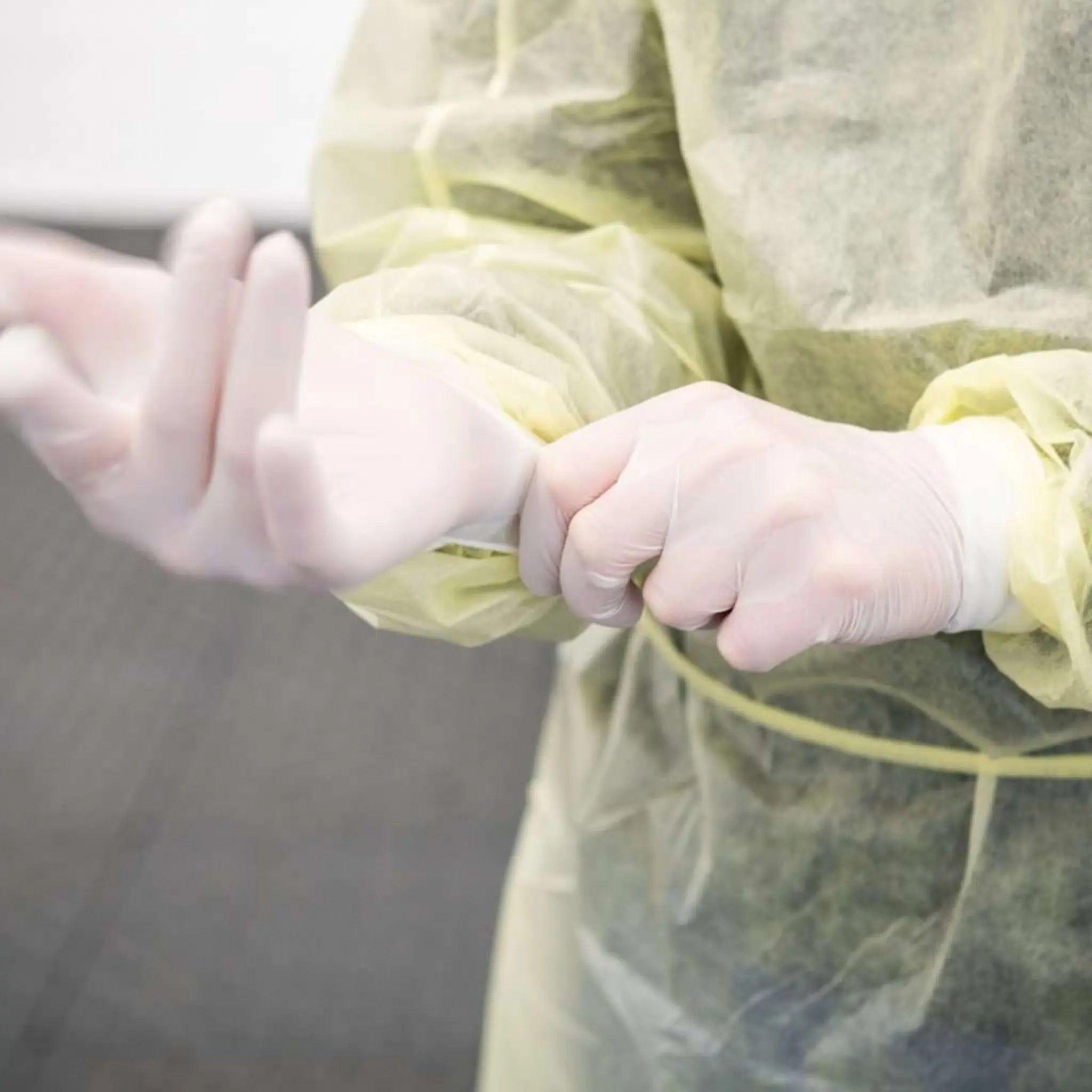 Cordova PPGOWN100 General Purpose Spunbonded Polypropylene Gown, Yellow, Case of 50